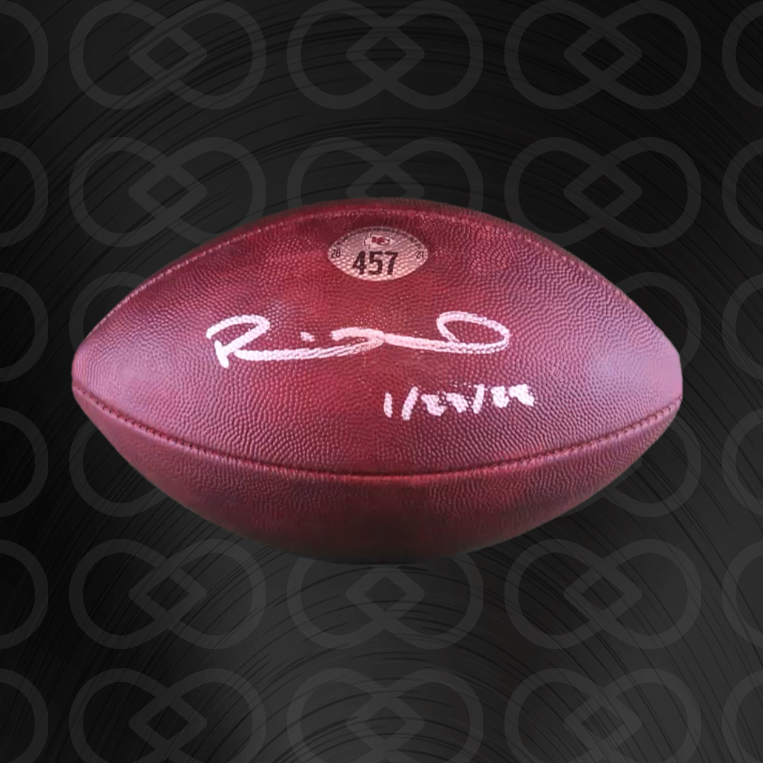 Mahomes Signed & Inscribed "13 Seconds" Playoff Game Used #457