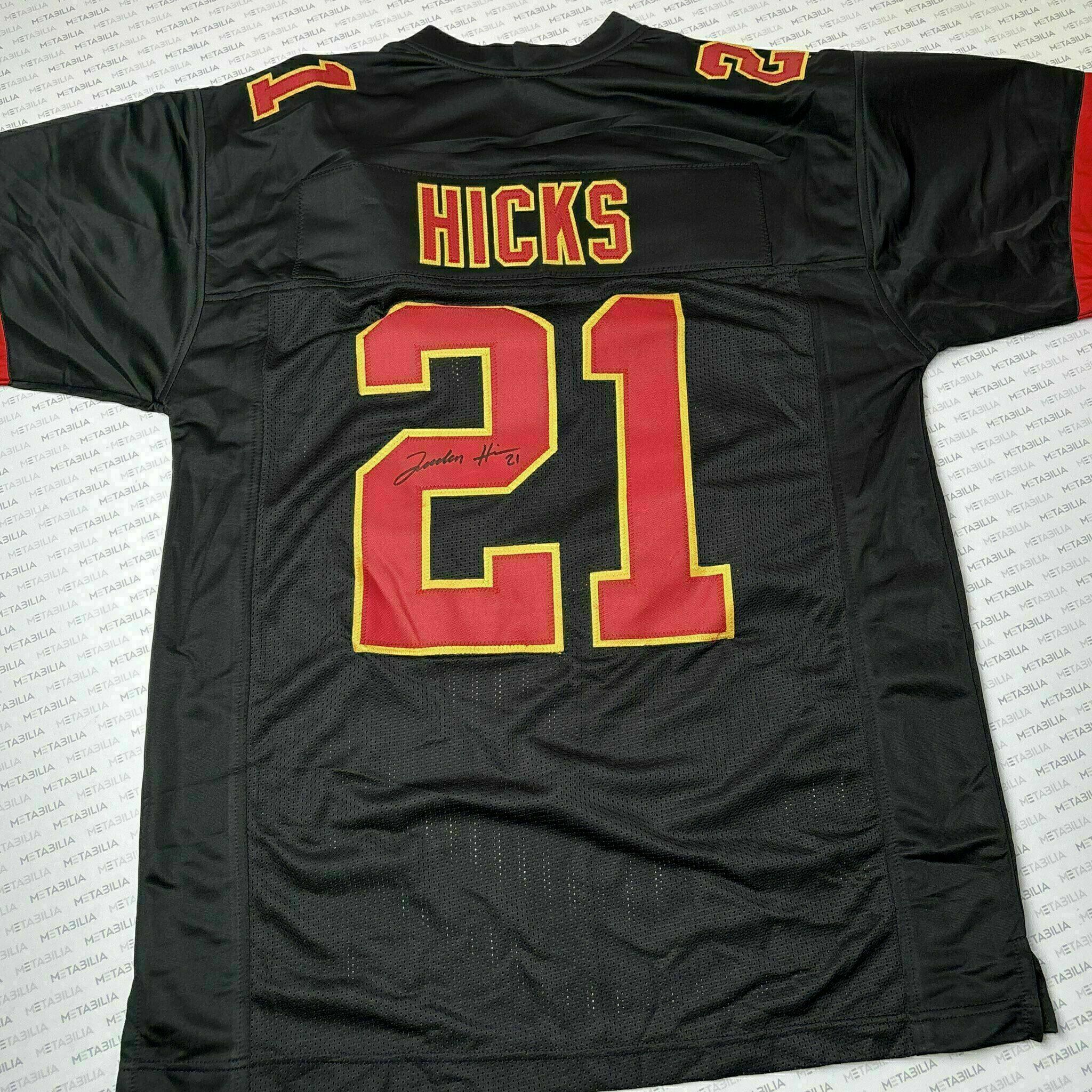 Jaden Hicks Signed Black Custom Jersey