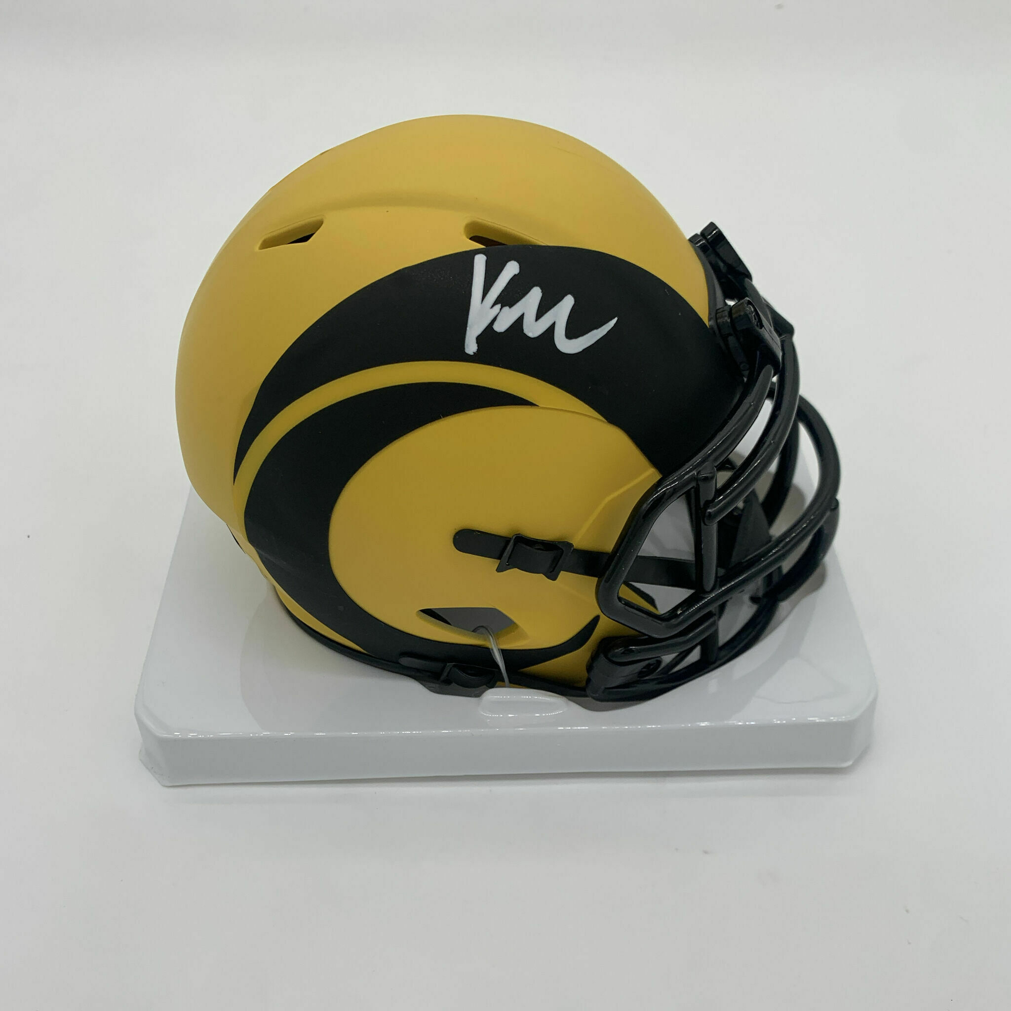 Kyren Williams Signed Rave Mini Helmet
