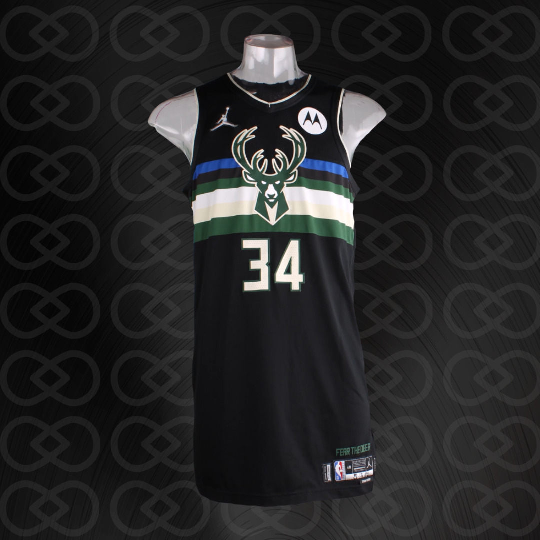 Giannis Playoff Game-Worn Jersey 5/15/22