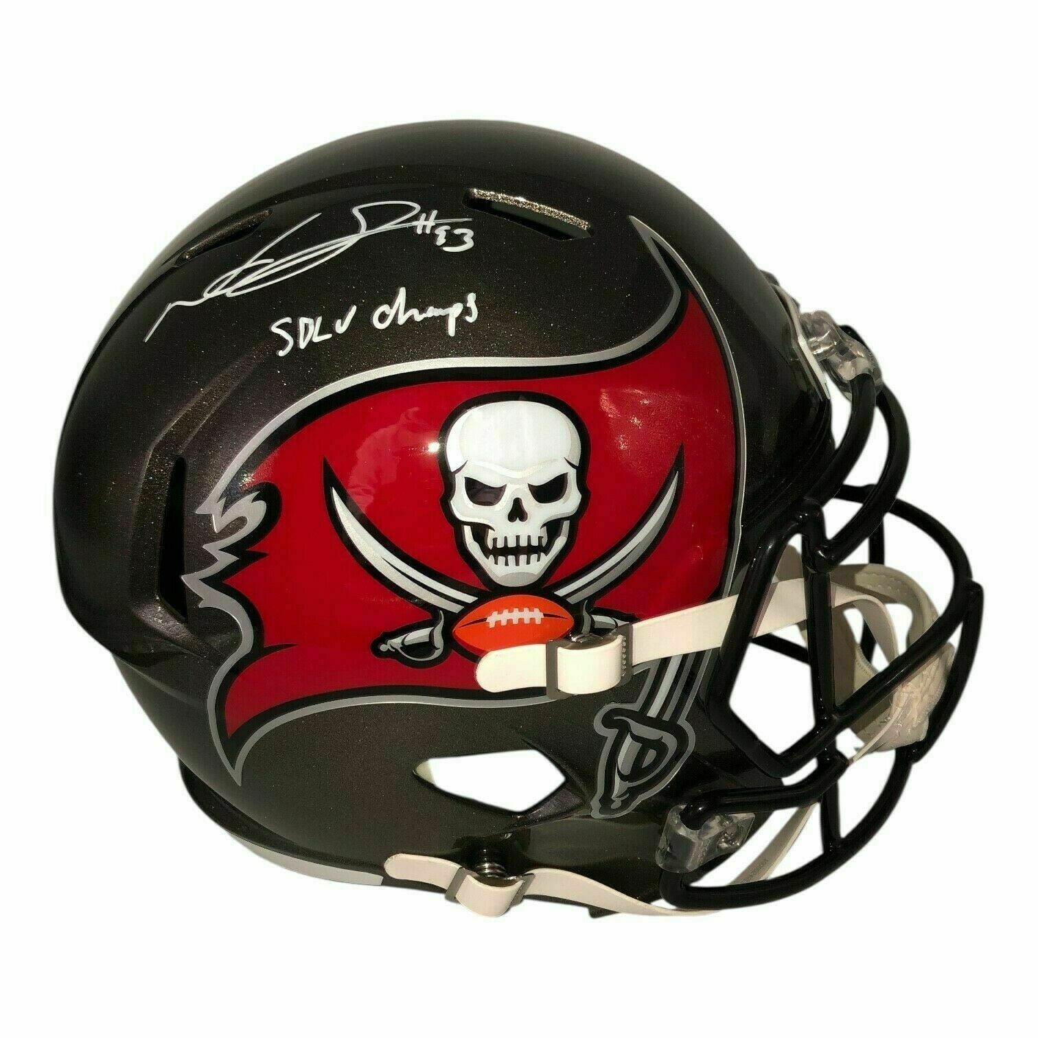 Ndamukong Suh Autographed Tampa Bay Buccaneers Riddell Full Size Speed Replica Helmet w/SB LV Champs Ins - Beckett