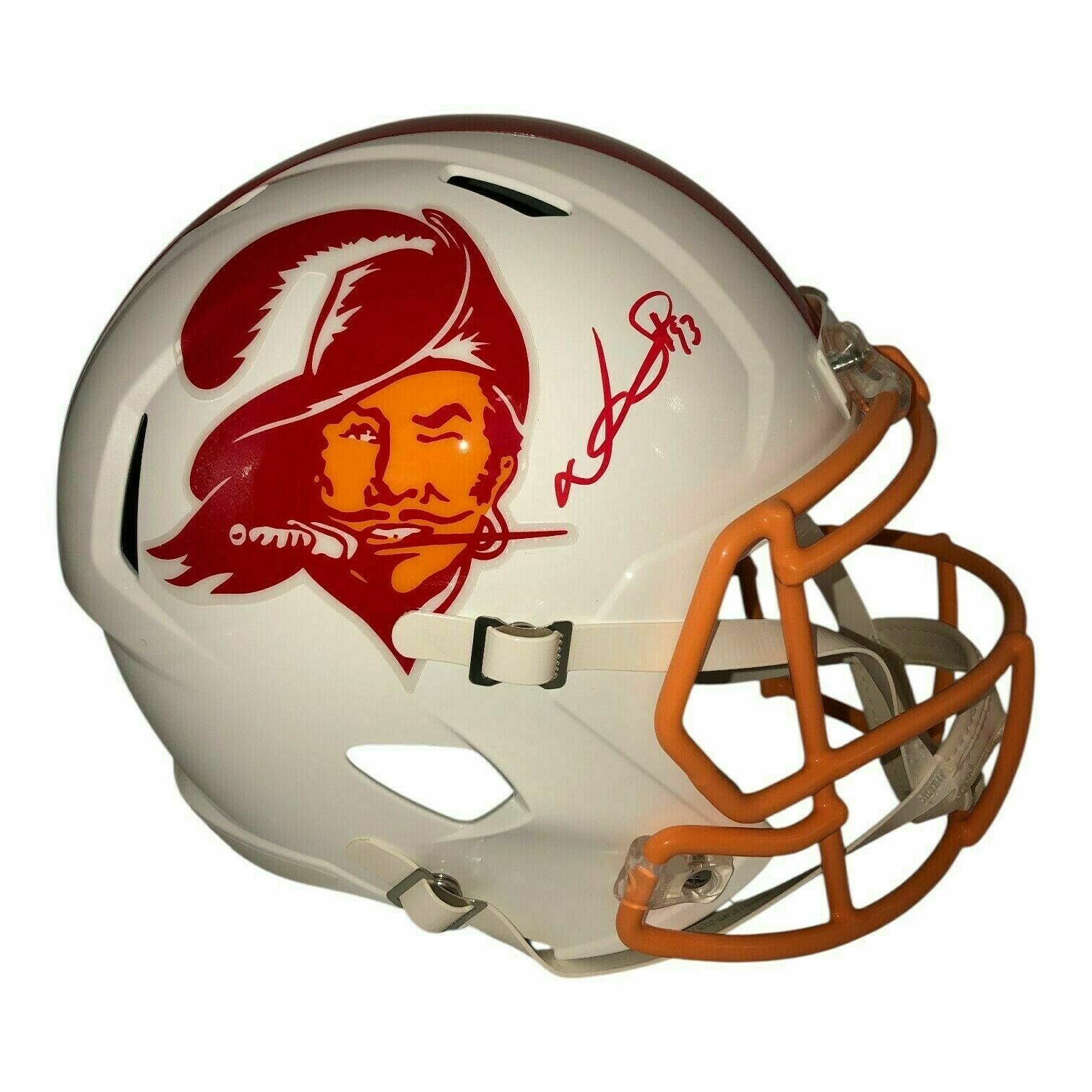 Ndamukong Suh Autographed Tampa Bay Buccaneers Riddell Full Size Creamsicle Replica Helmet - Beckett