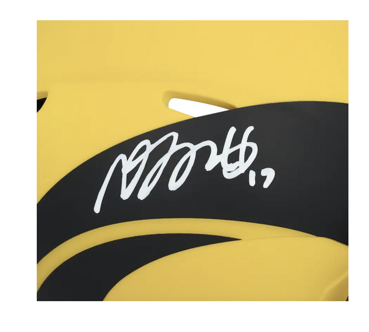 Davante Adams Autographed Los Angeles Rams 'RAVE' Mini Speed Helmet Fanatics