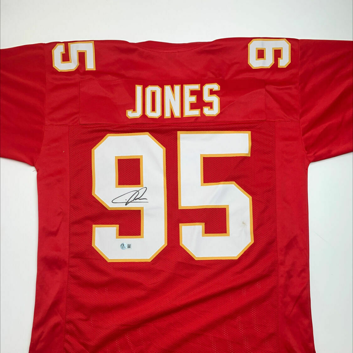 Chris Jones Signed Red Custom Jersey