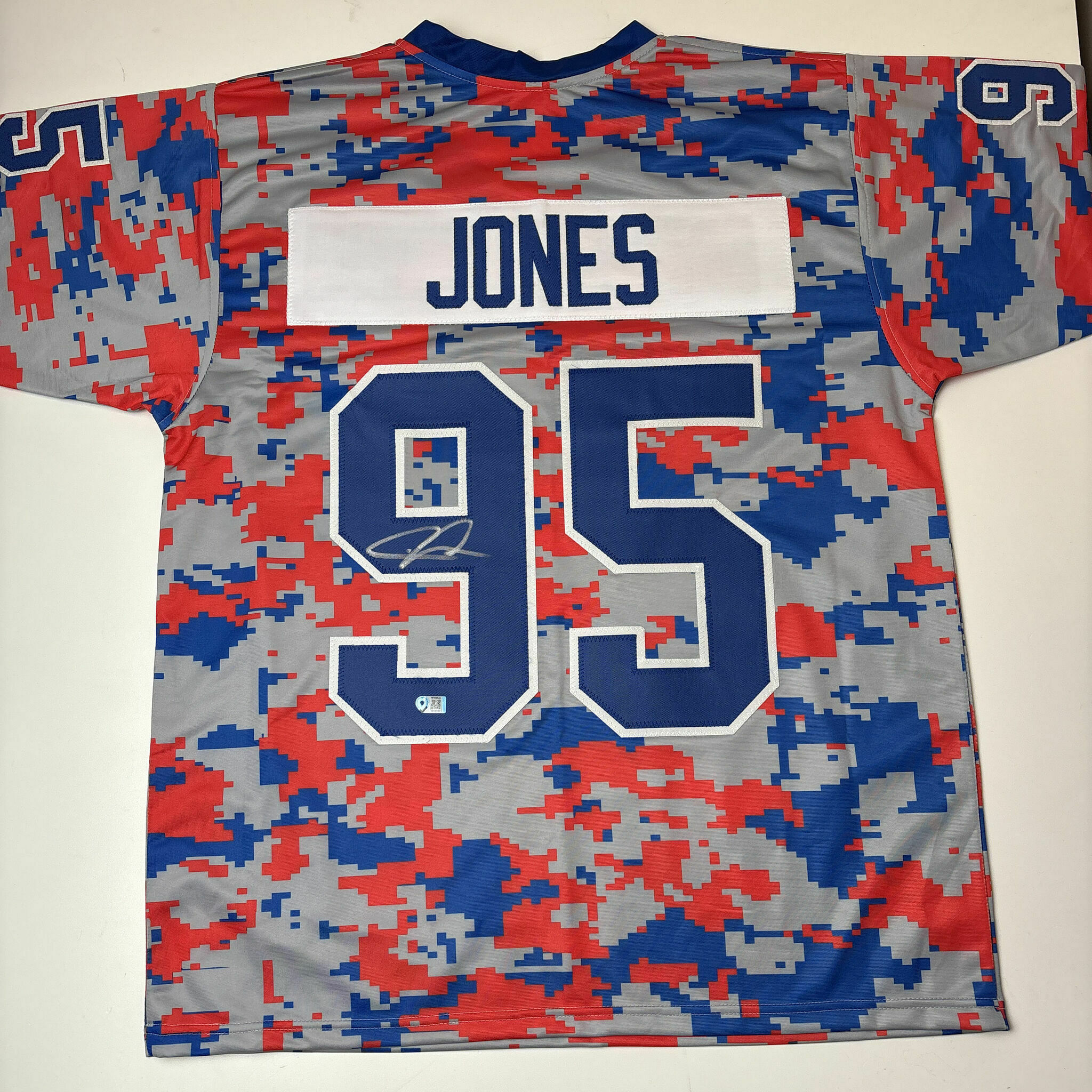 Chris Jones Signed USA Camo Custom Jersey