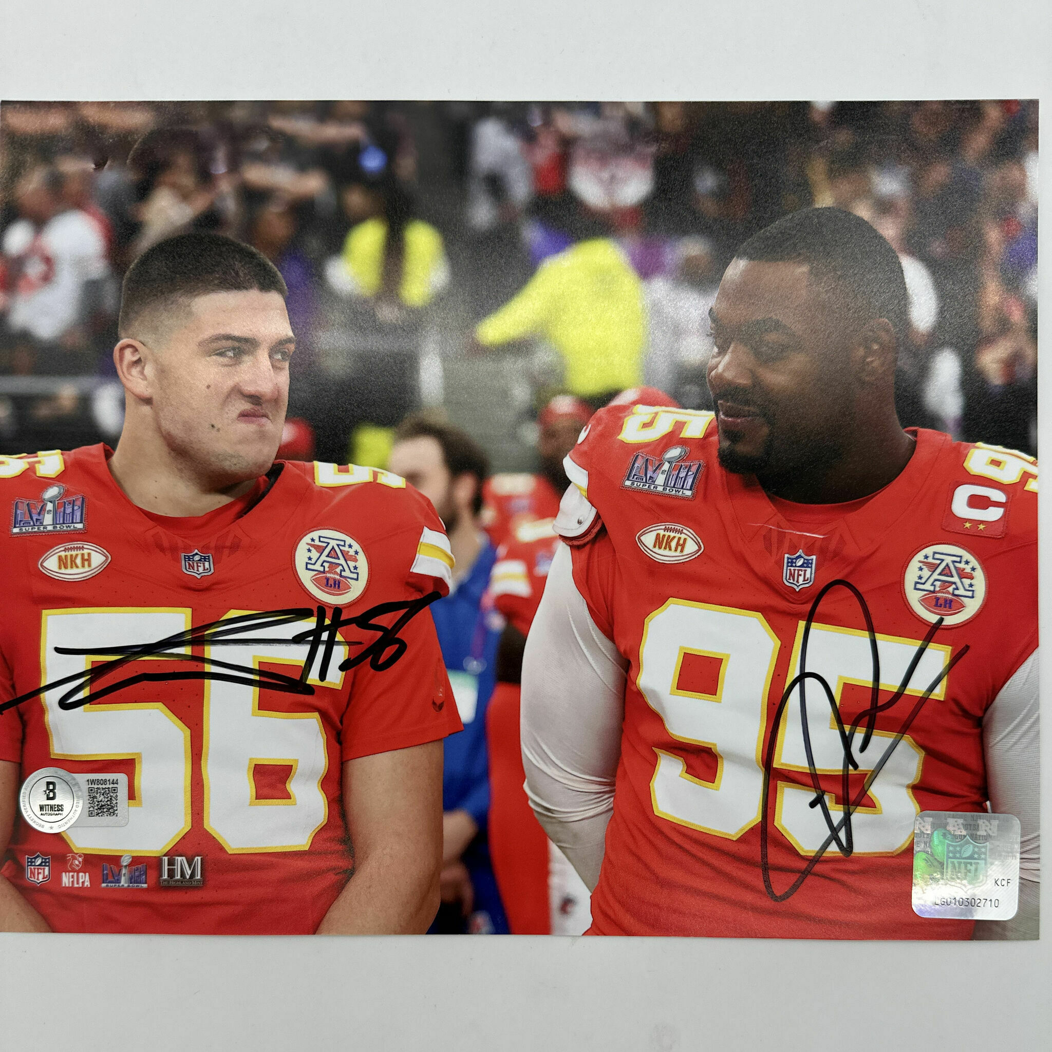 George Karlaftis and Chris Jones Signed 8x10