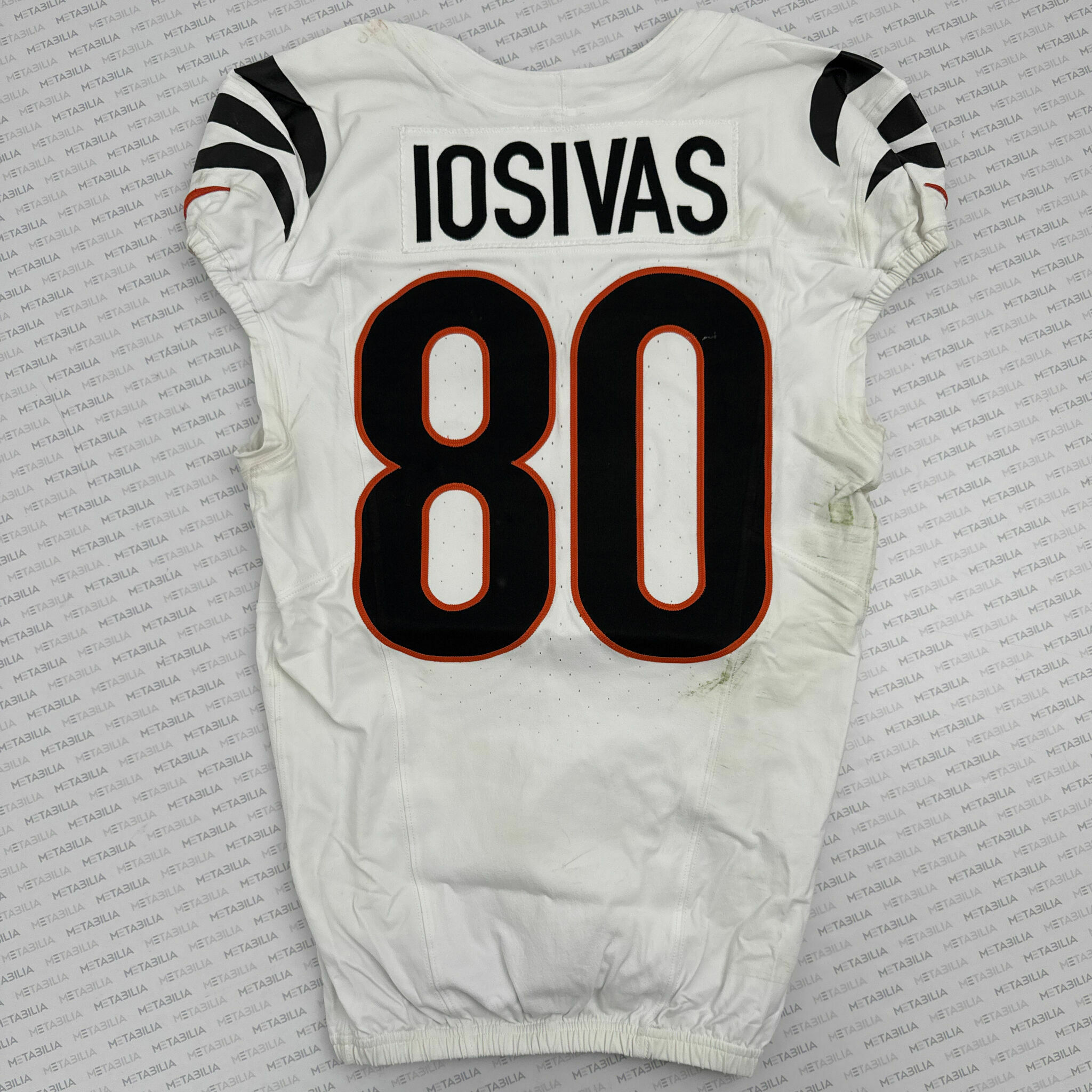 #80 Andrei Iosivas Game-Worn Jersey vs Browns