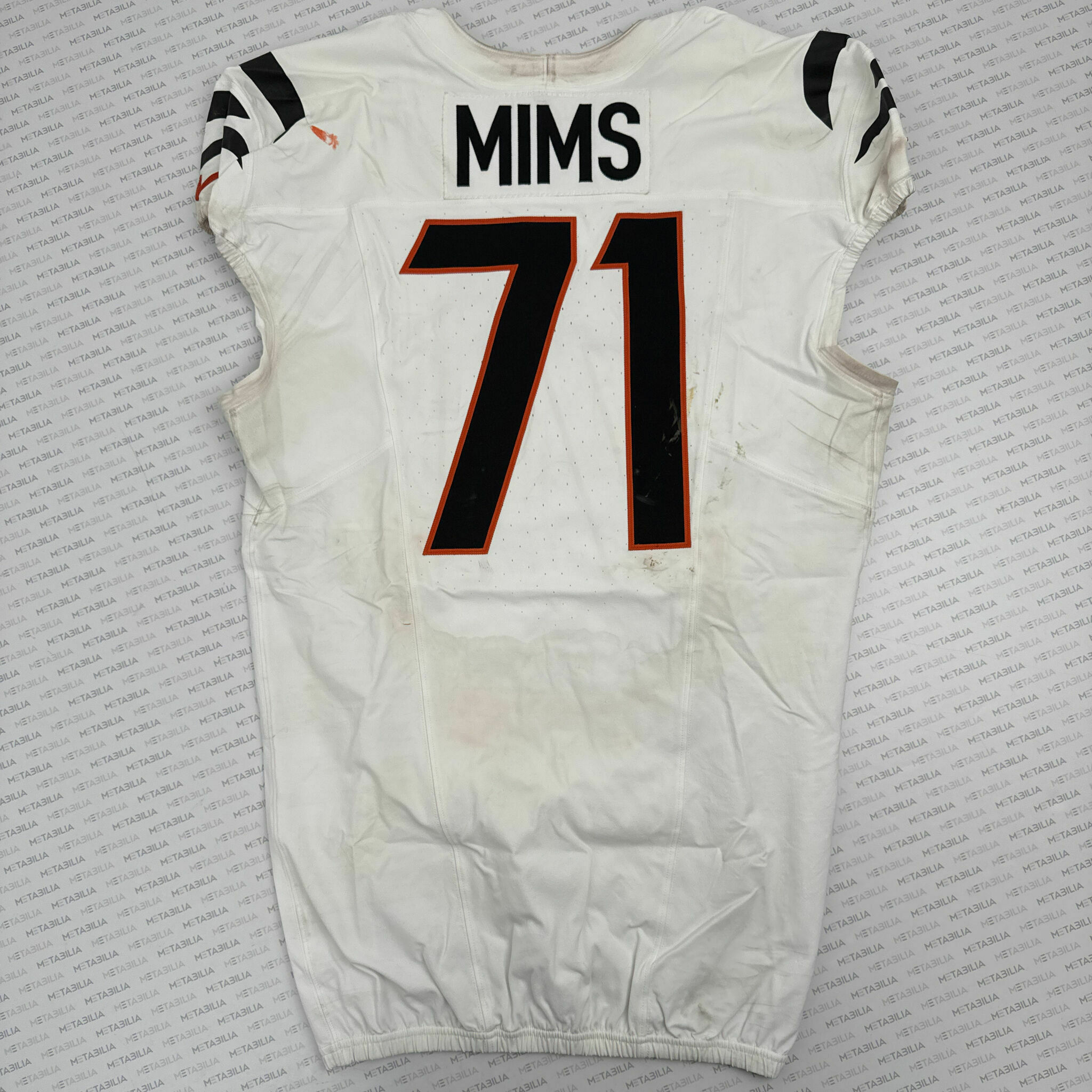 #71 Amarius Mims Game-Worn Jersey vs Browns