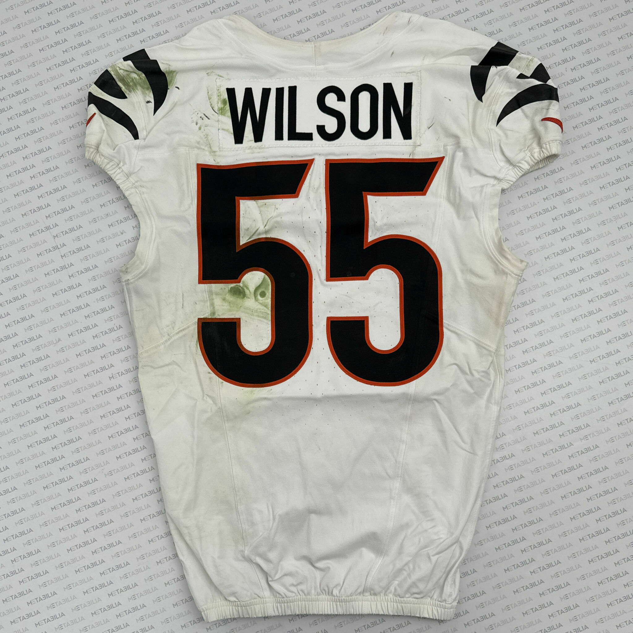 #55 Logan Wilson Game-Worn Jersey vs Browns