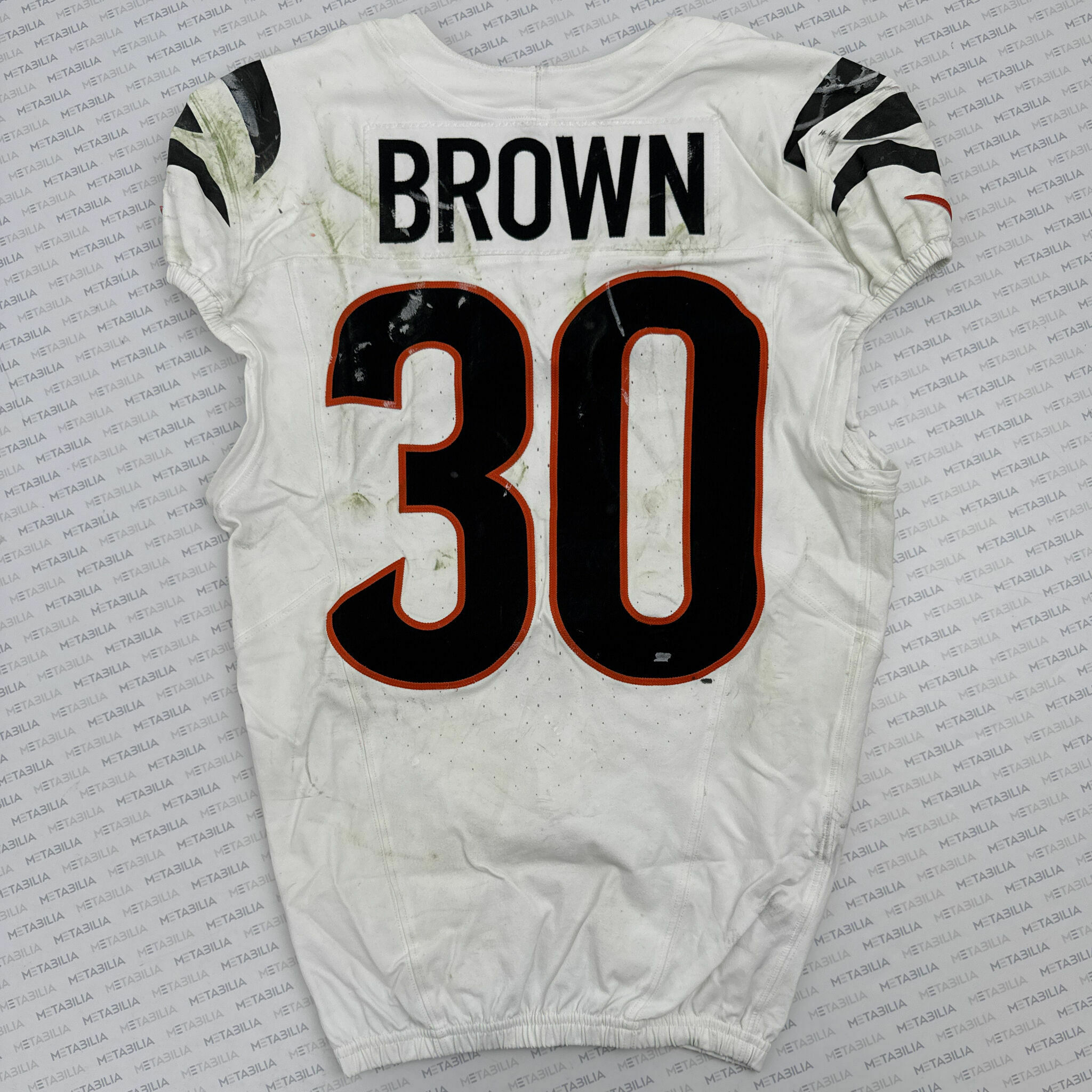 #30 Chase Brown Game-Worn Jersey vs Browns