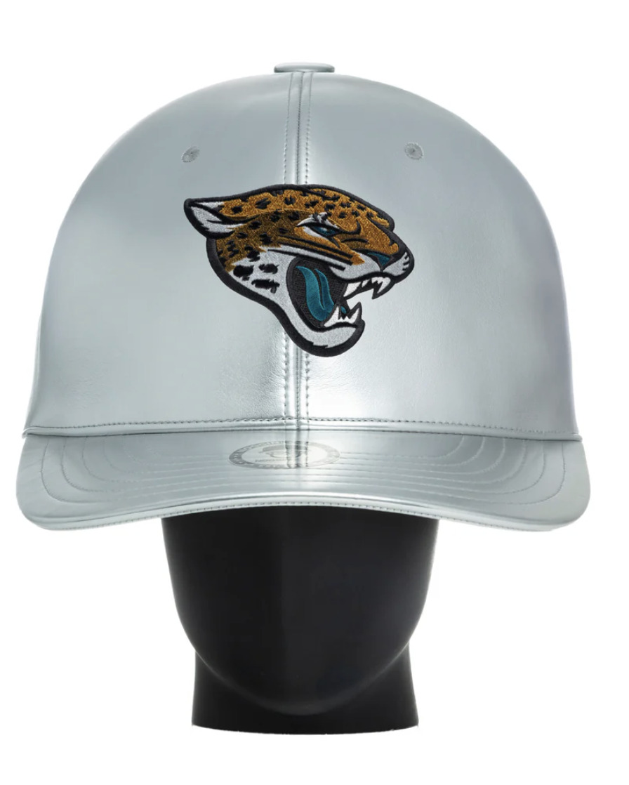 Oversized Super Fan Hat in Silver Chrome Jaguars (Fun Gift idea!)