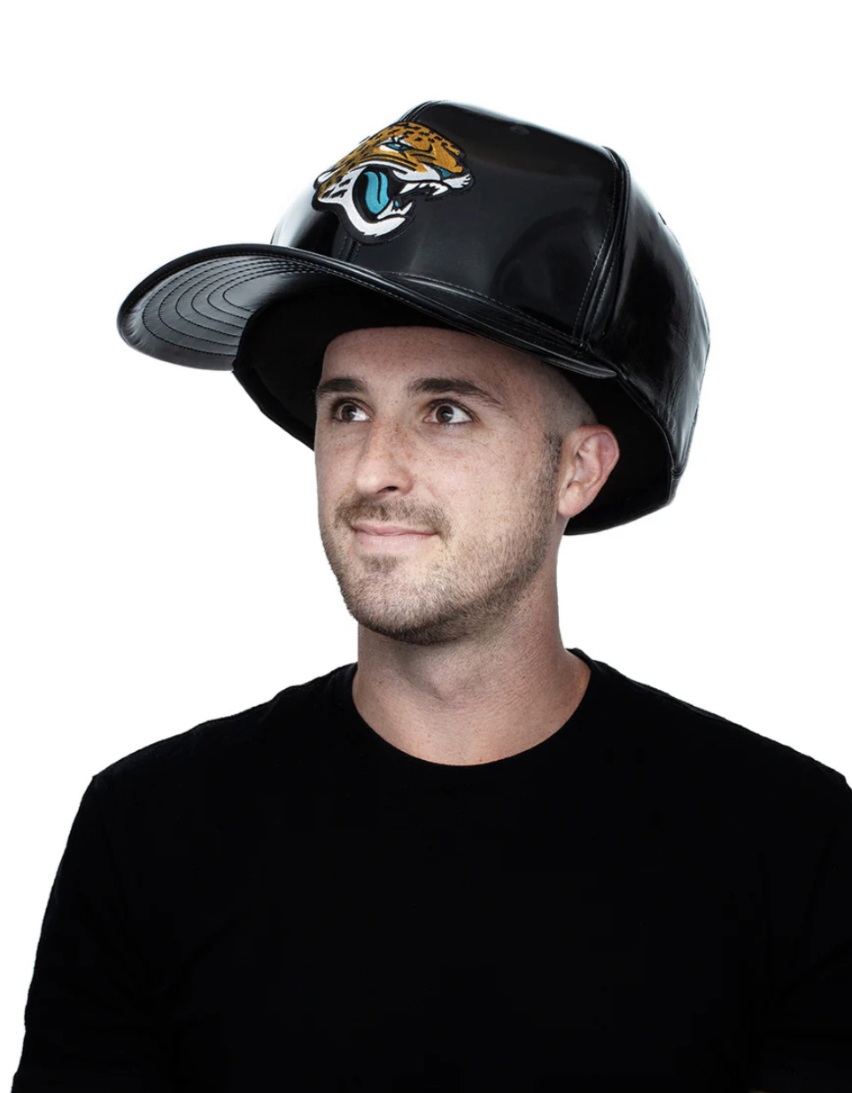 Oversized Super Fan Hat in Silver Chrome Jaguars (Fun Gift idea!)