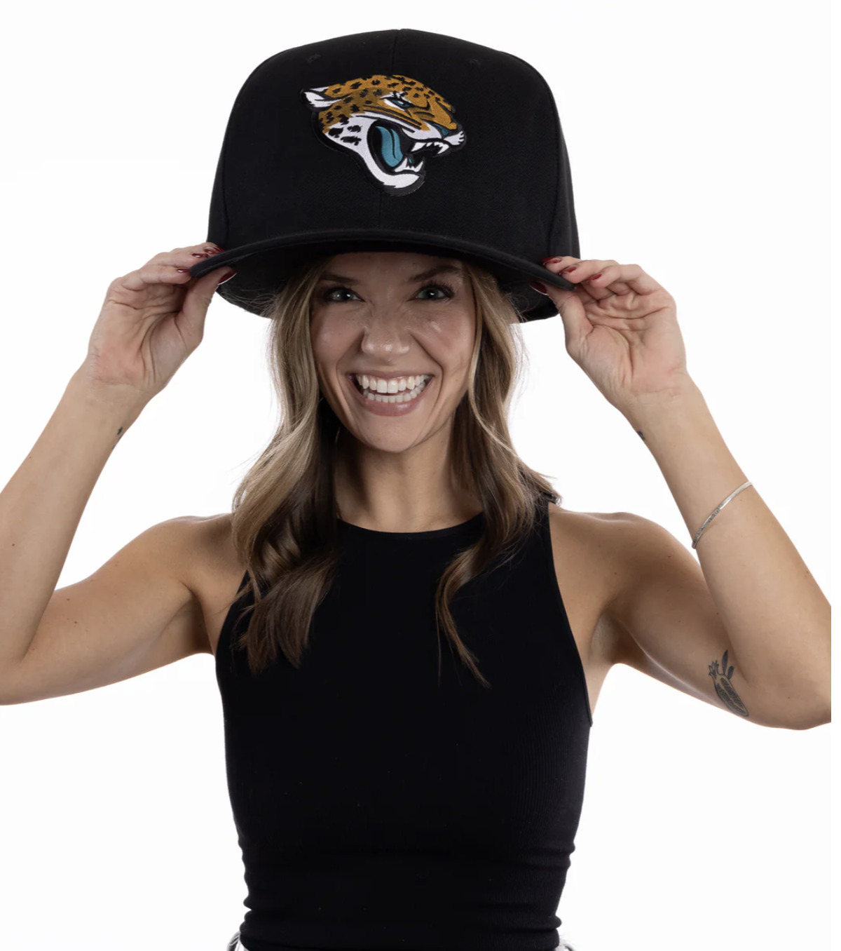 Oversized Super Fan Hat in Silver Chrome Jaguars (Fun Gift idea!)