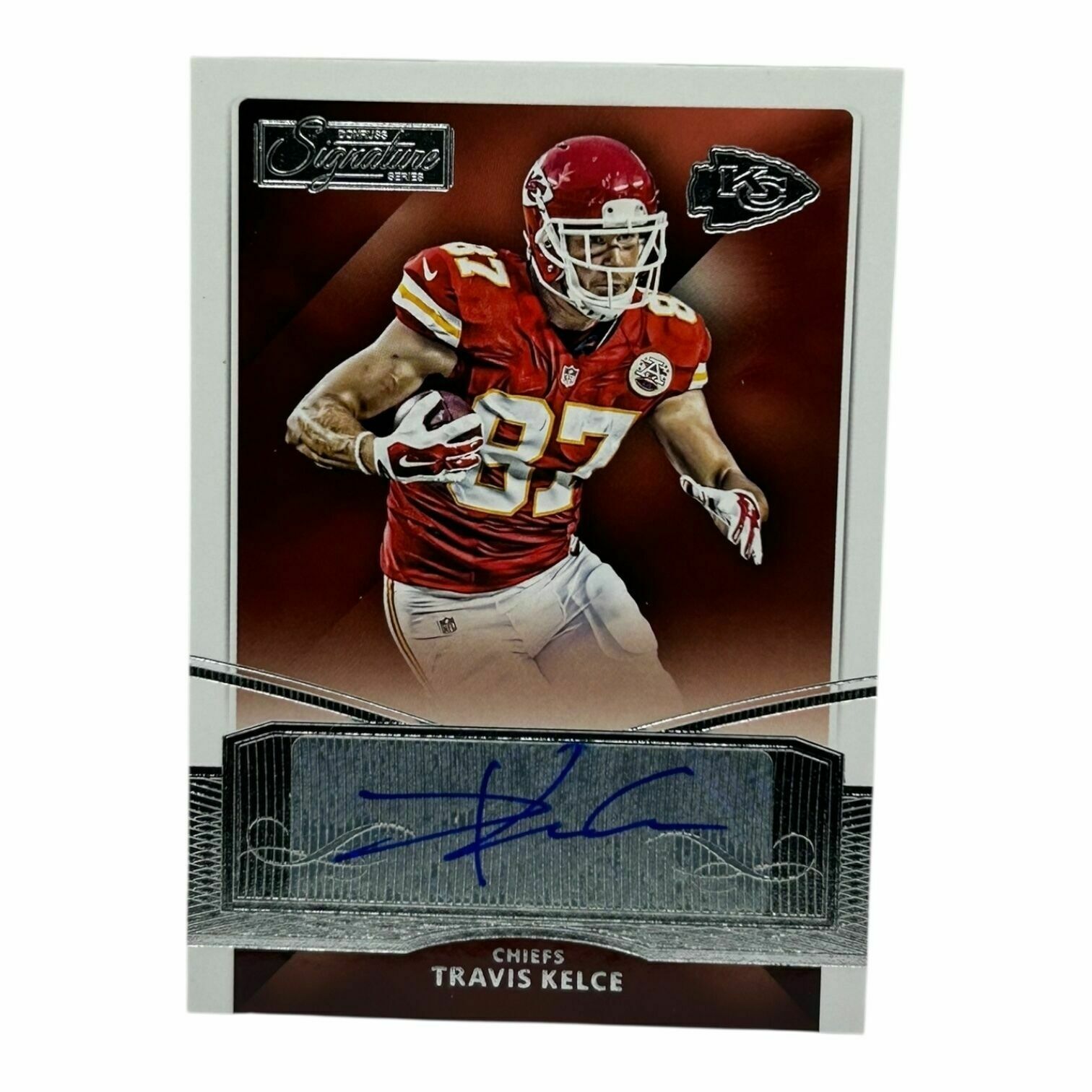 Travis Kelce 2015 Panini Donruss Signature Series Football Autograph Trading Card