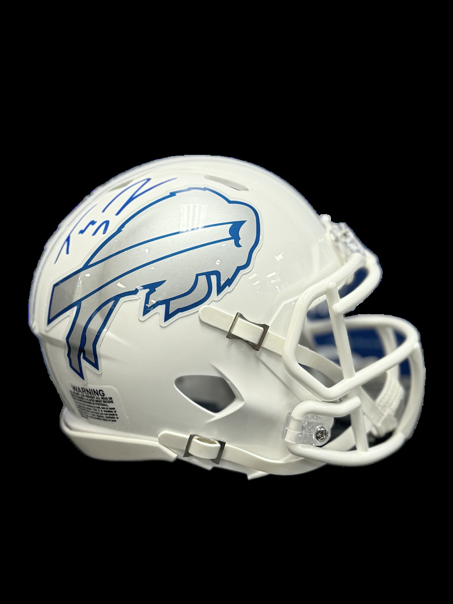 Ty Johnson signed Rivalries Mini Helmet