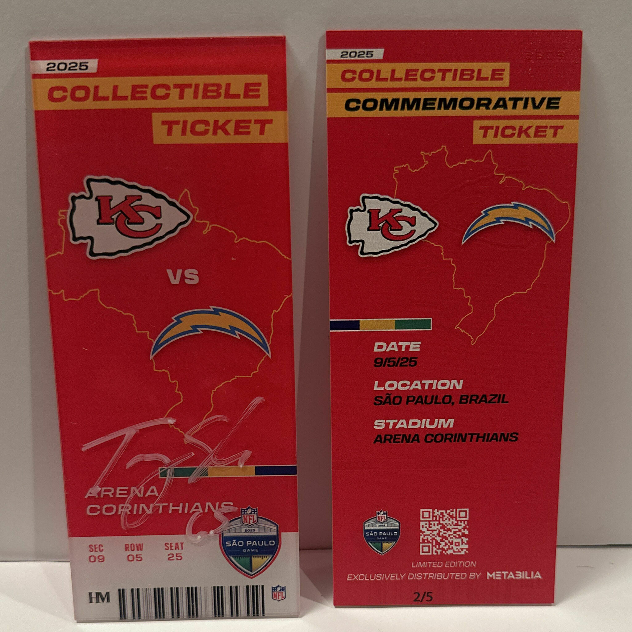 Trey Smith Signed Commemorative Ticket - Wk1 vs Chargers