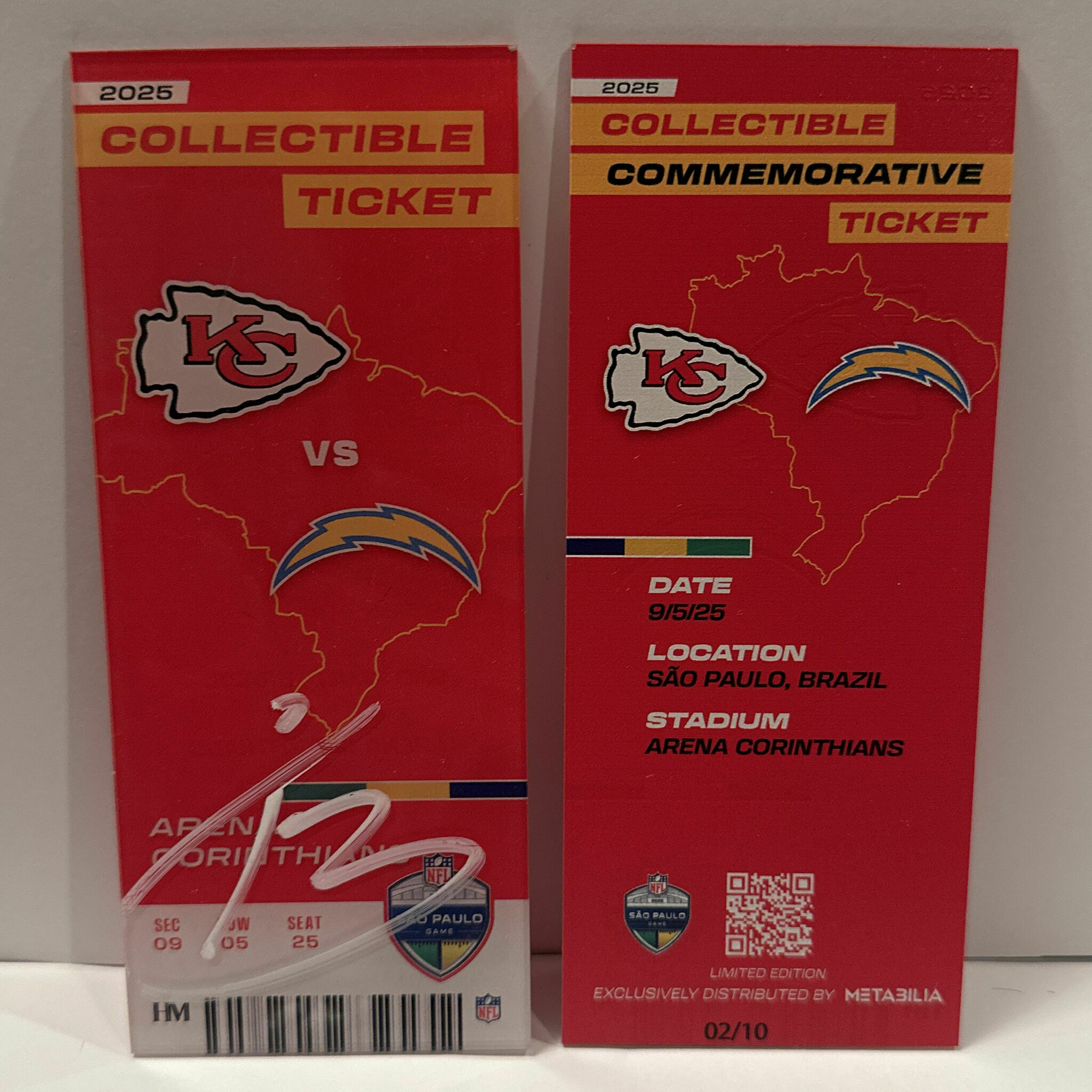 Nazeeh Johnson Signed Commemorative Ticket - Wk1 vs Chargers