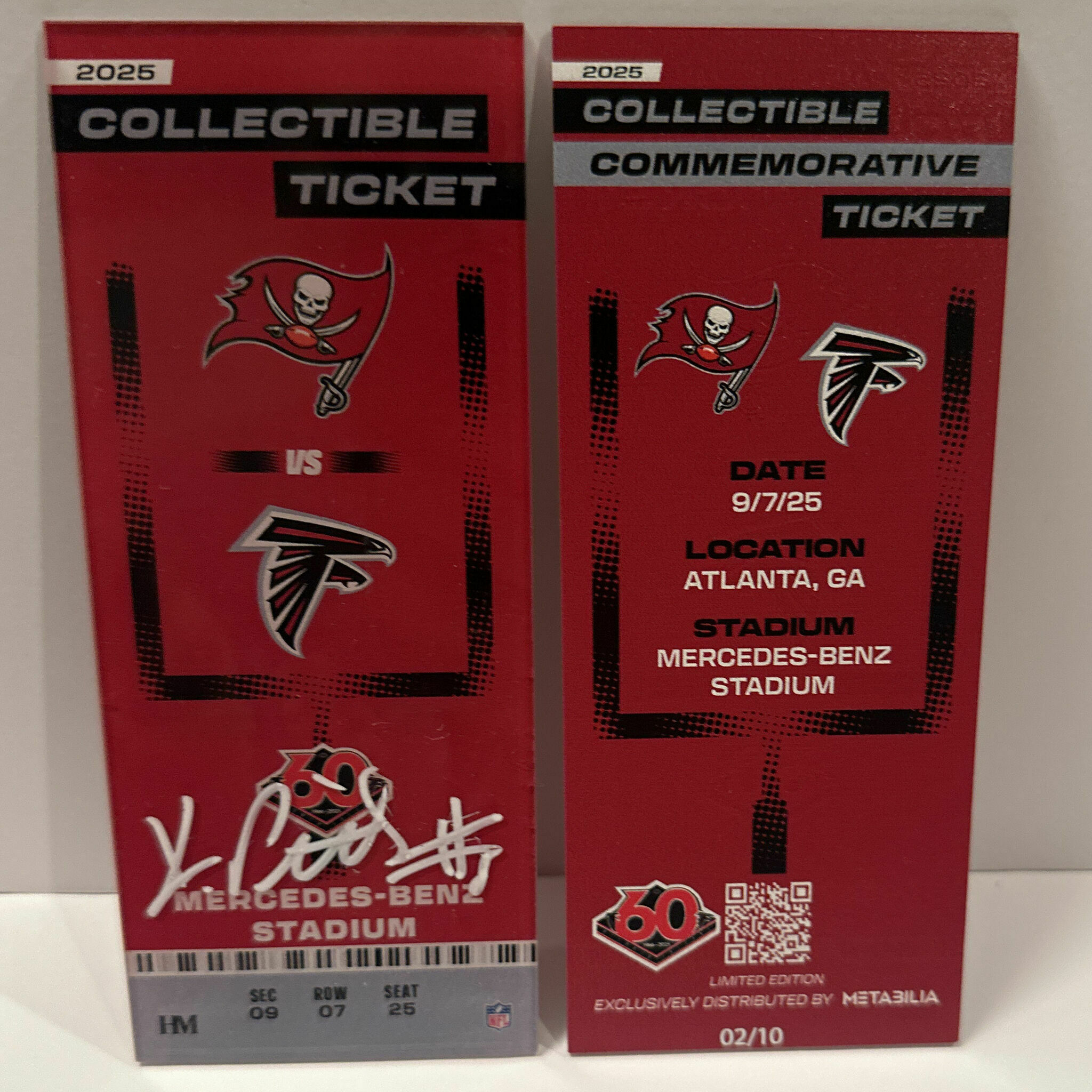 Kyle Pitts Signed Commemorative Ticket - Wk1 vs Bucs
