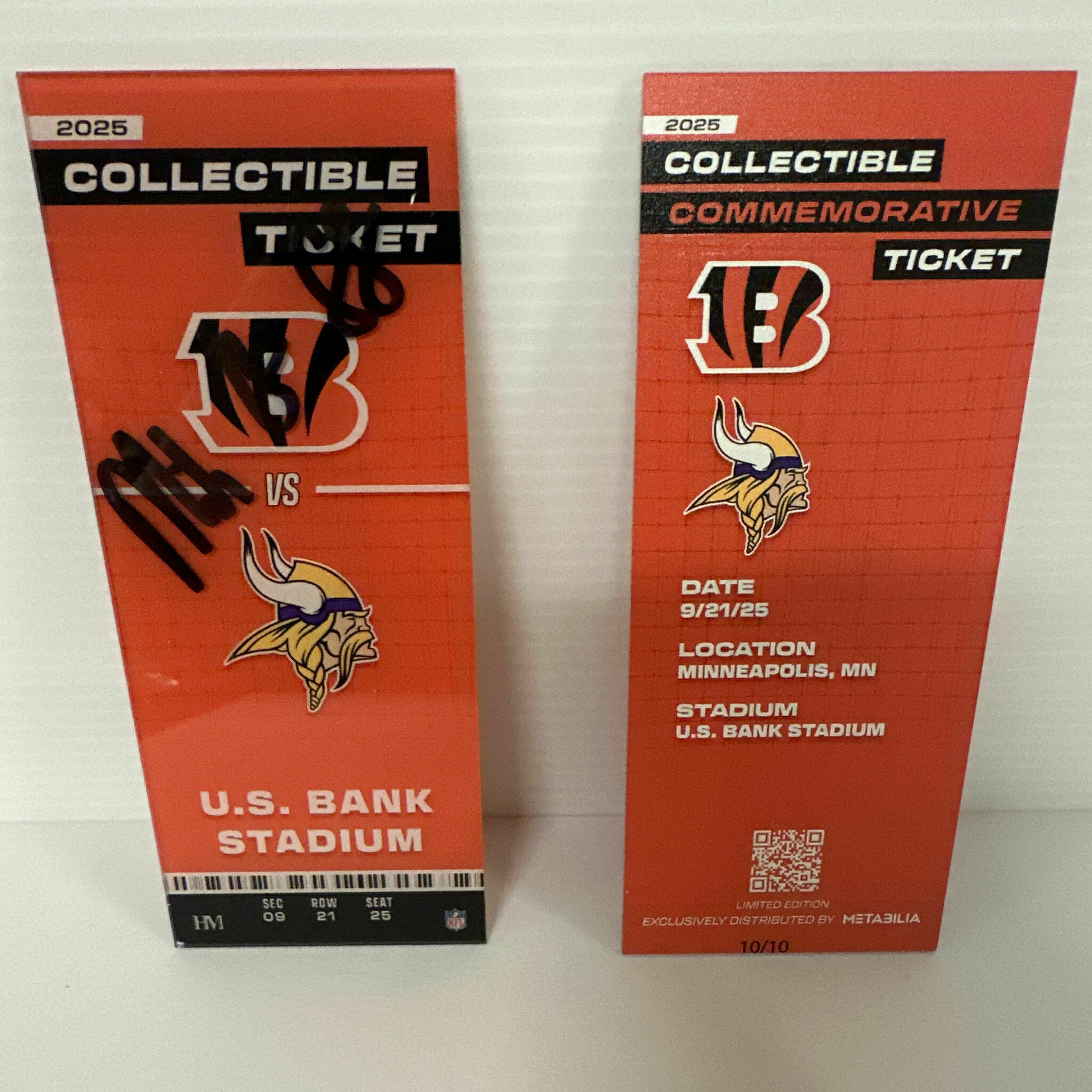 Mike Gesicki Signed Commemorative Ticket - Wk3 vs Vikings