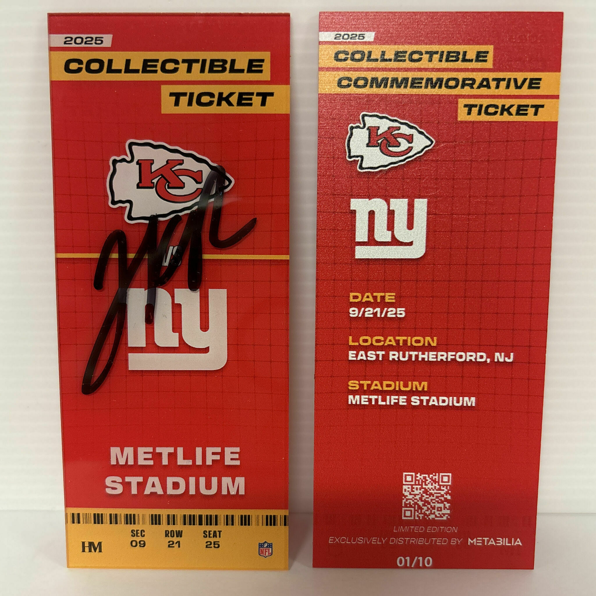 Jaylen Royals Signed Commemorative Ticket - Wk3 vs Giants