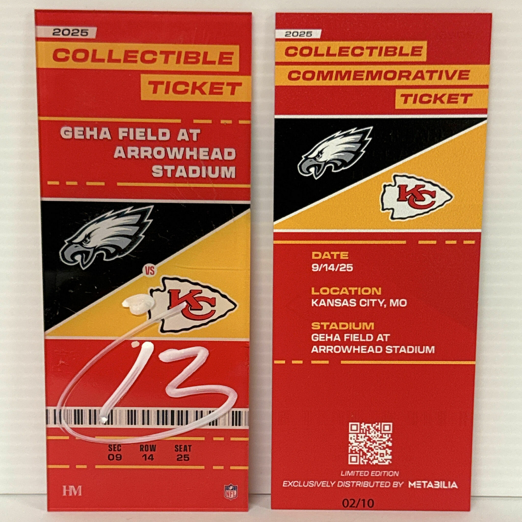Nazeeh Johnson Signed Commemorative Ticket - Wk2 vs Eagles