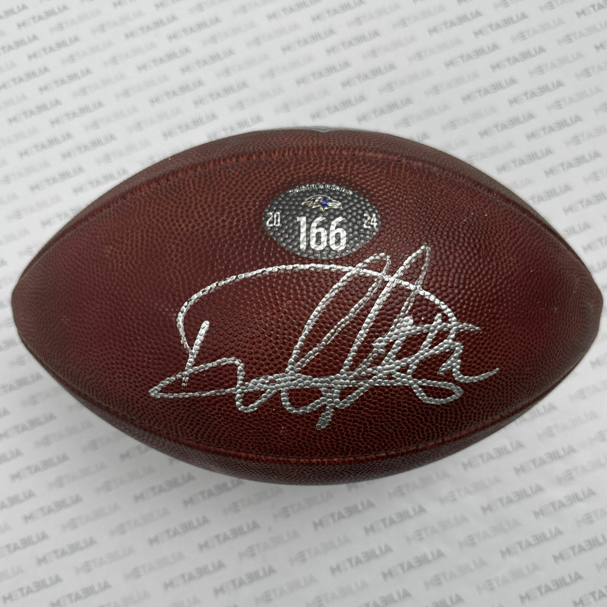 #22 Henry PHOTOMATCH Ravens Game-Used Ball #166 vs Broncos