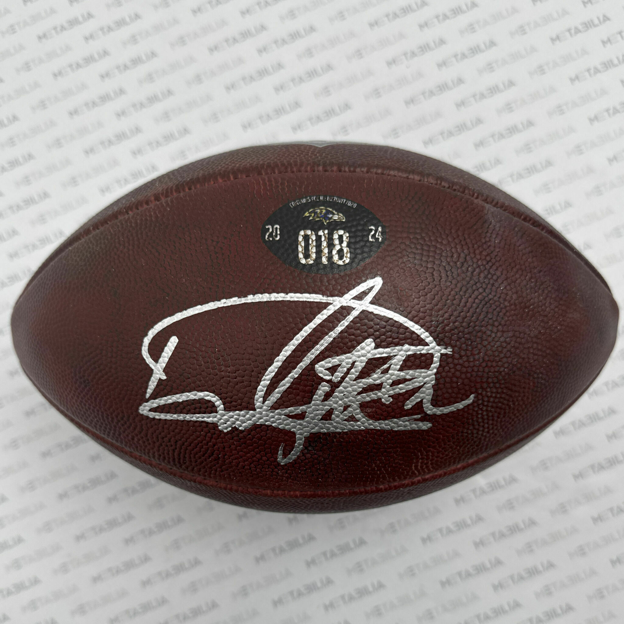 #22 Henry Signed Game-Used Ball #018 vs Buccaneers