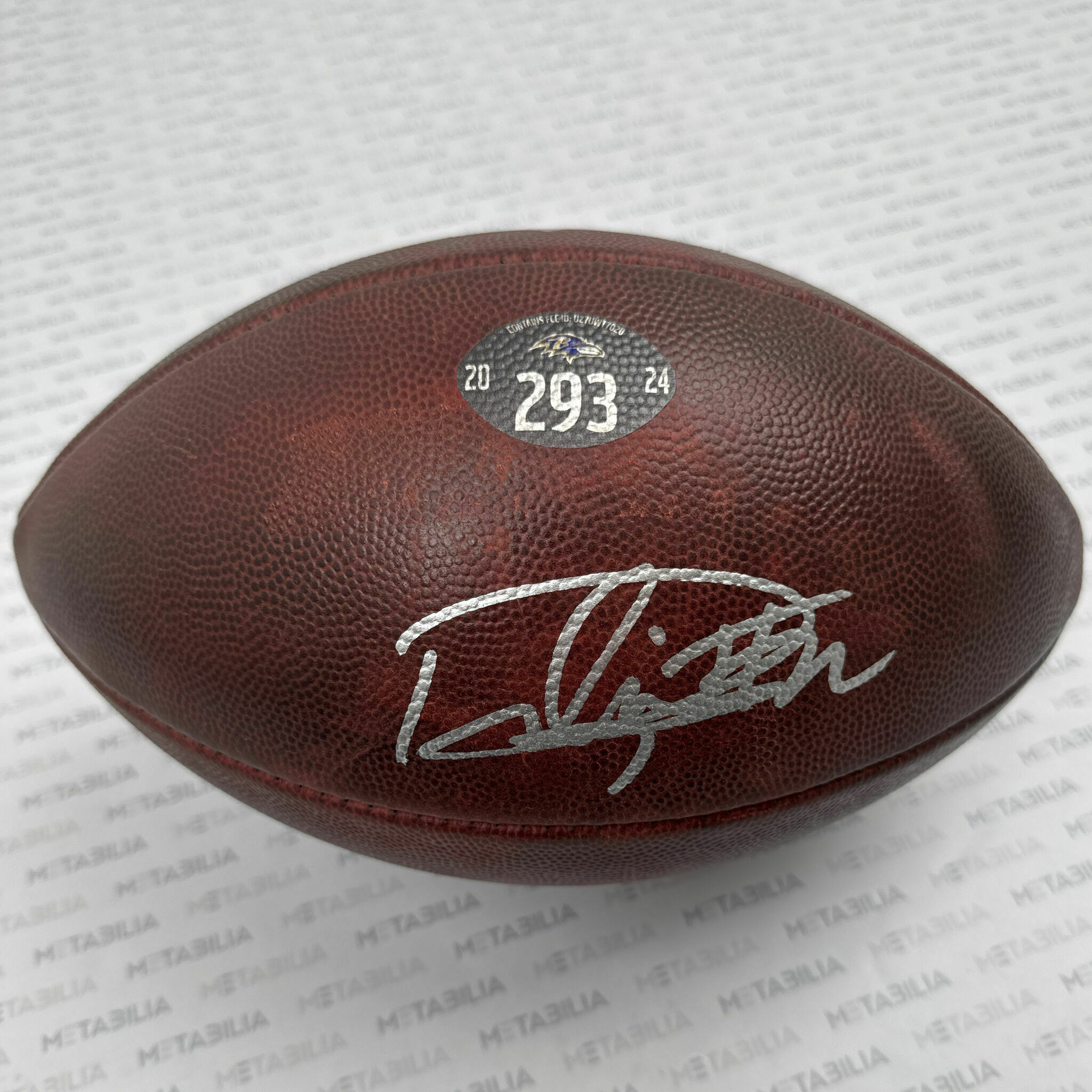 #22 Henry Signed PHOTOMATCHED Ravens Game-Used Ball #293 vs Texans