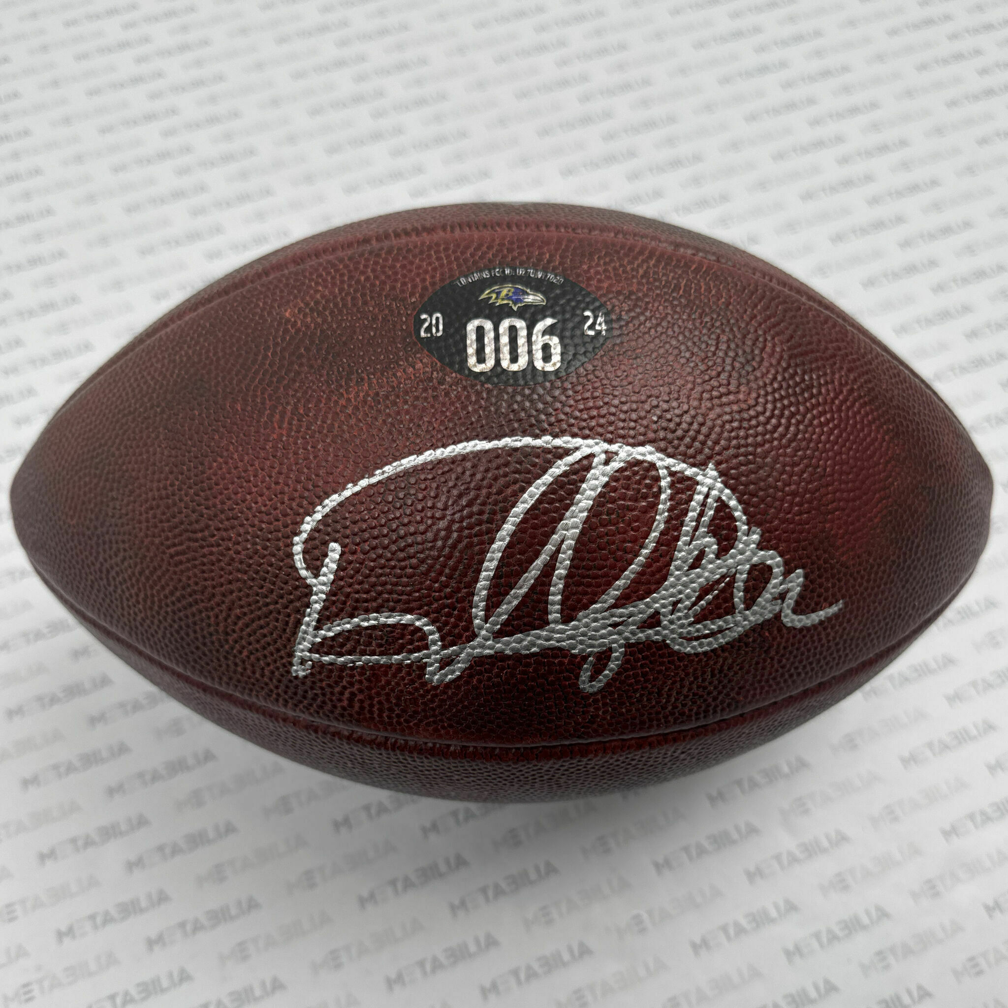 #22 Henry Signed PLAYOFF Game-Used Ball #006 vs Steelers