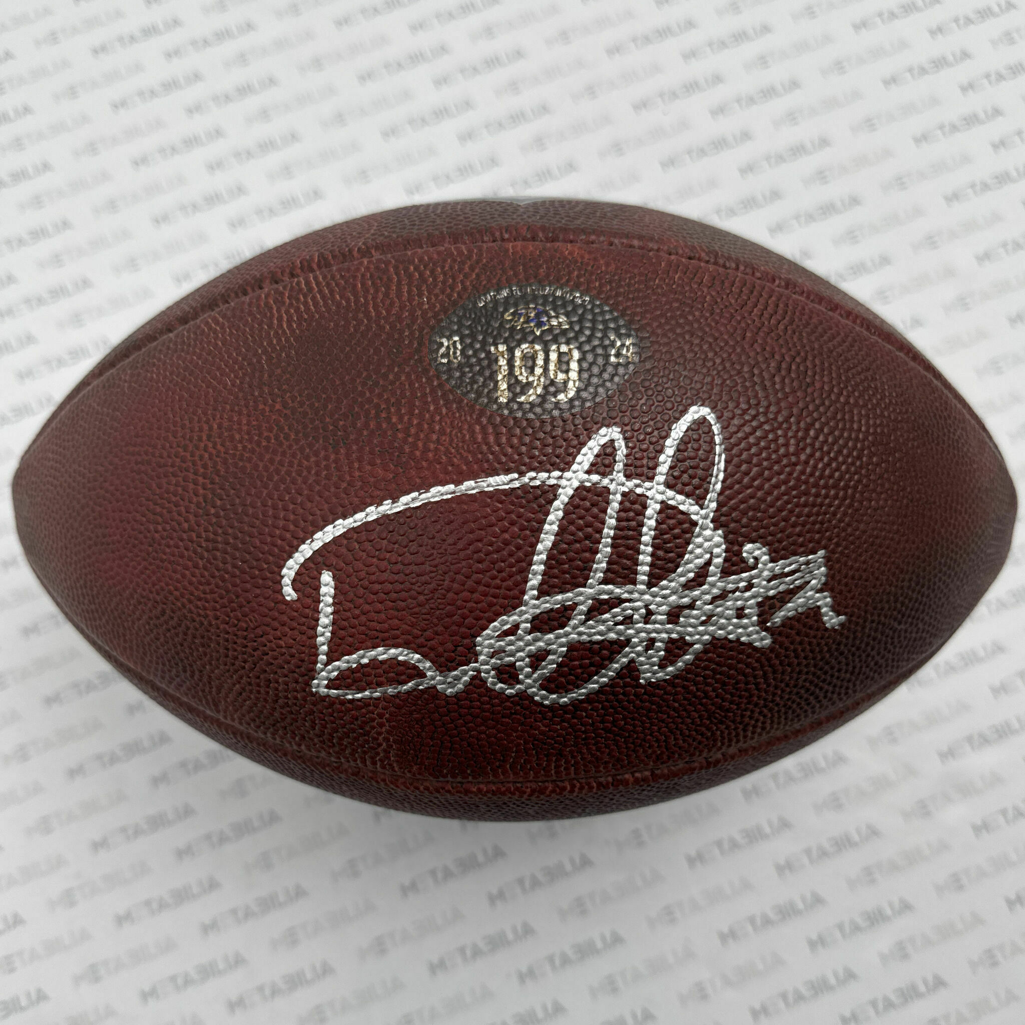 #22 Henry Signed PHOTOMATCHED Ravens Game-Used Ball #199 vs Browns