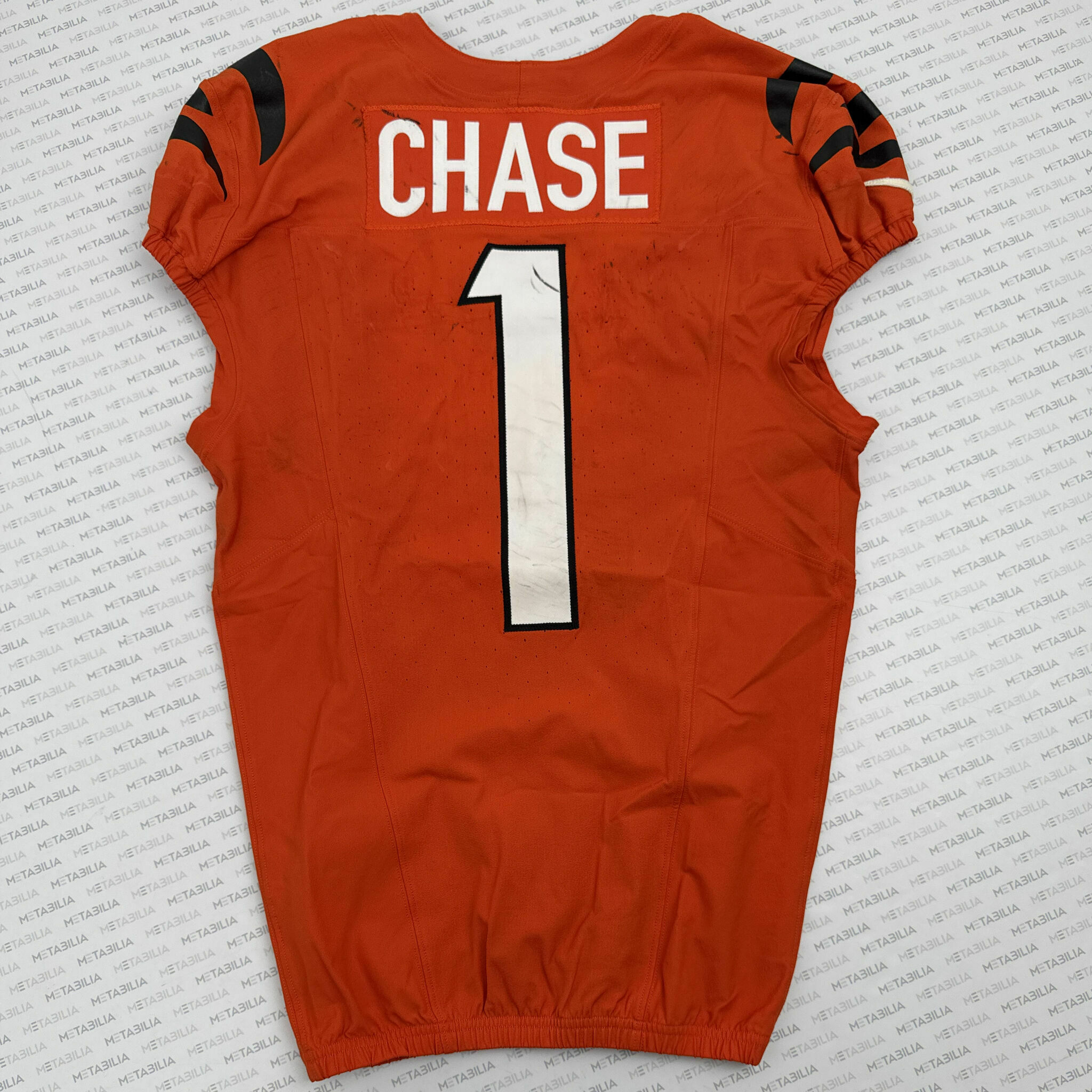 #1 Ja'Marr Chase Game-Worn Jersey vs Jax