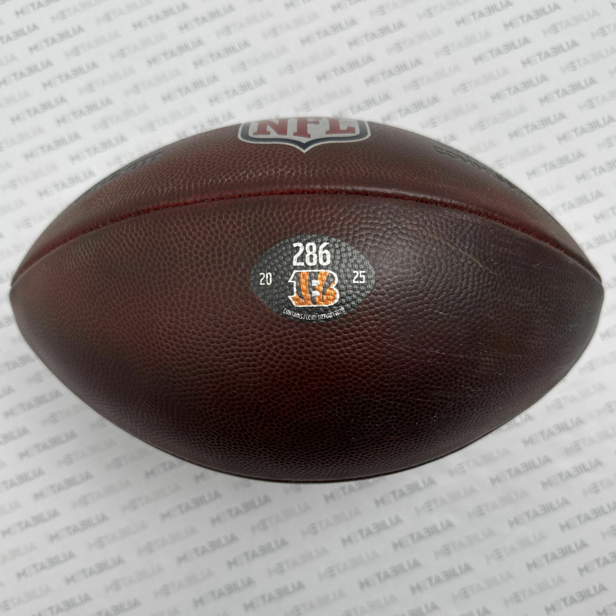 Bengals Game-Used Ball #286 vs Browns