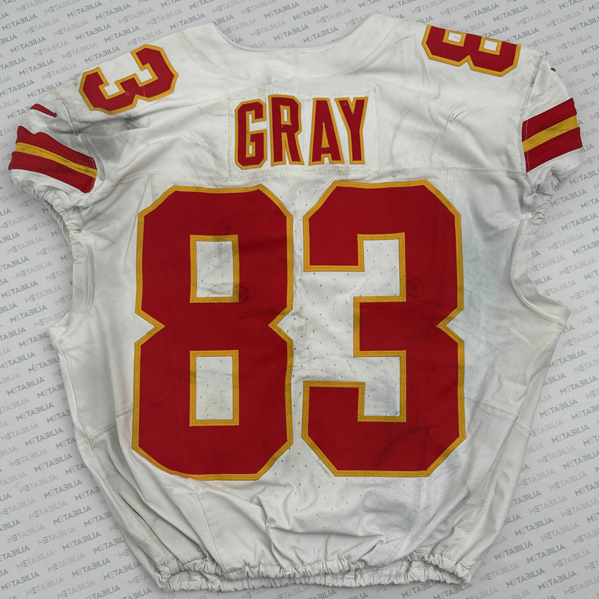 #83 Gray Game-Worn Jersey vs NYG
