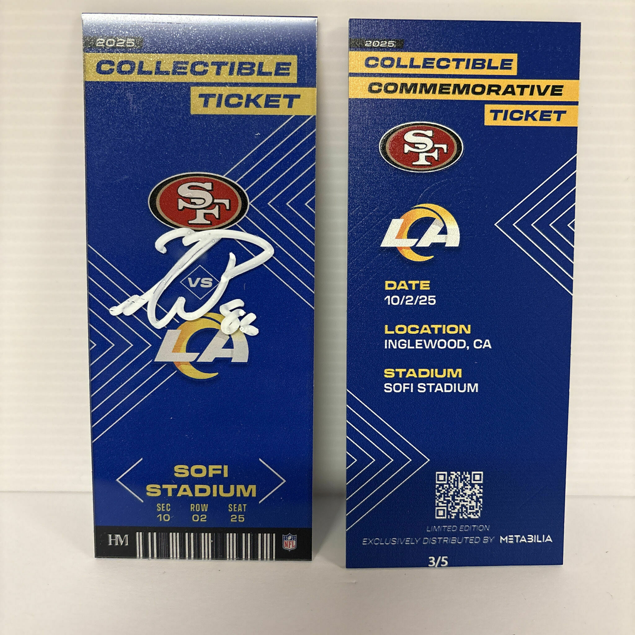 Colby Parkinson Signed Commemorative Ticket - Wk5 vs 49ers
