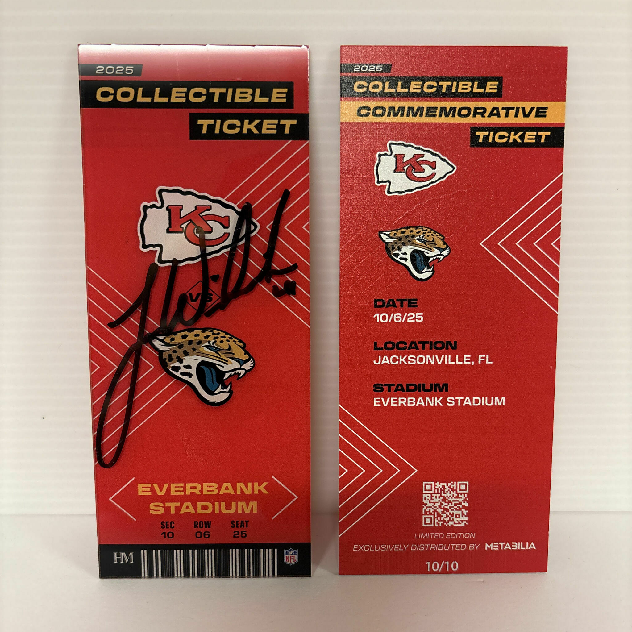 James Winchester Signed Commemorative Ticket - Wk5 vs Jaguars