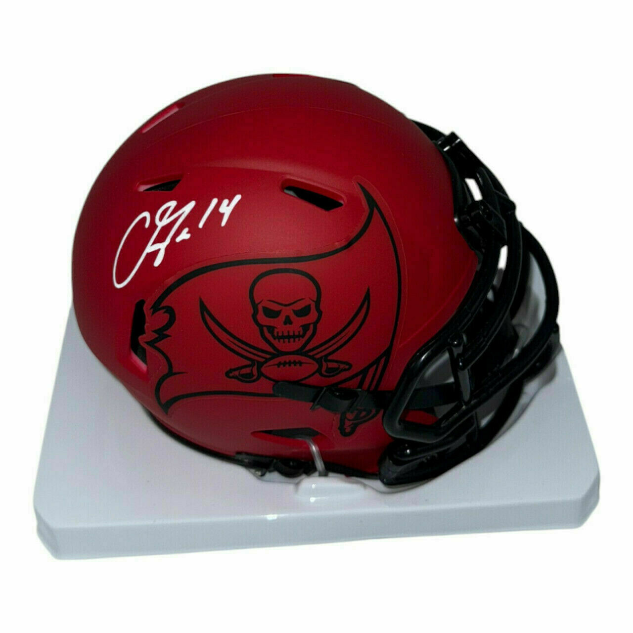 Chris Godwin Autographed Tampa Bay Buccaneers Riddell Rave Mini Helmet - JSA