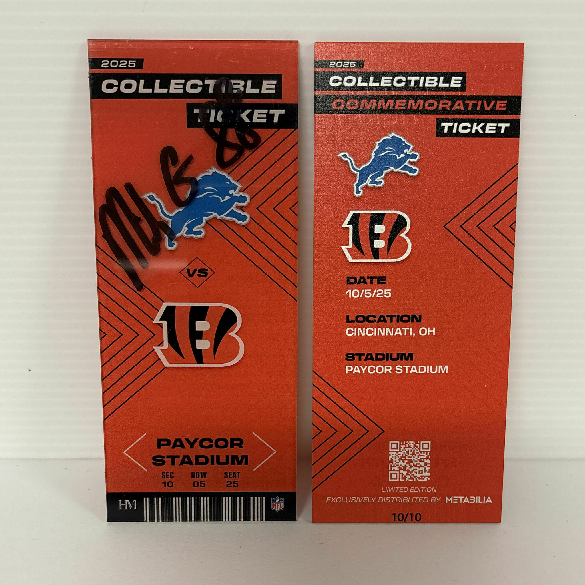 Mike Gesicki Signed Commemorative Ticket - Wk5 vs Lions