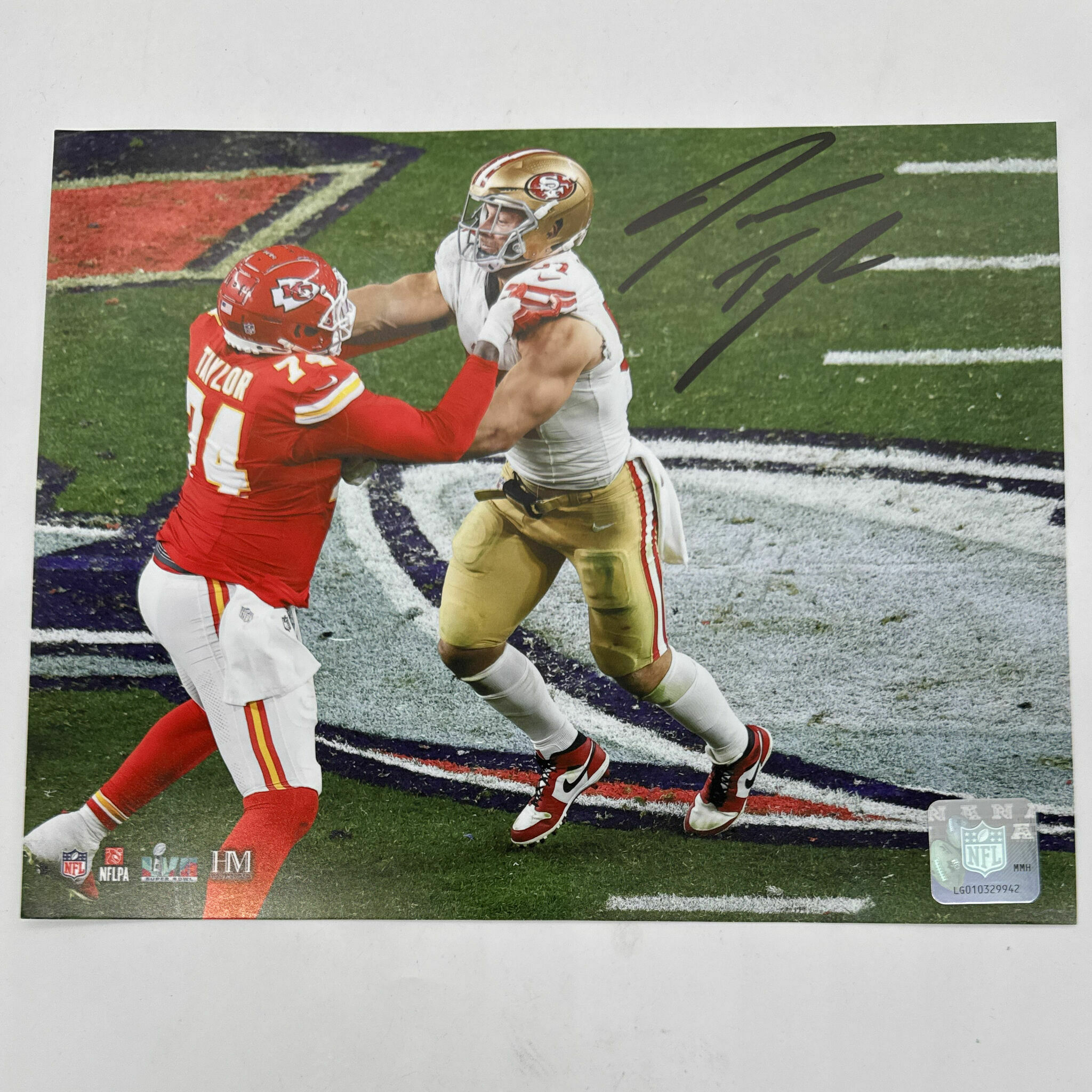 Jawaan Taylor Signed 8x10 Photo - Blocking Bosa