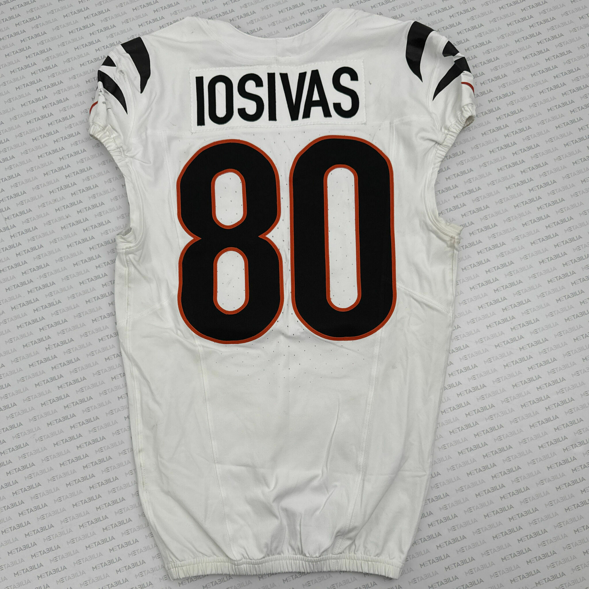 #80 Andrei Iosivas Game-Worn Jersey vs Vikings
