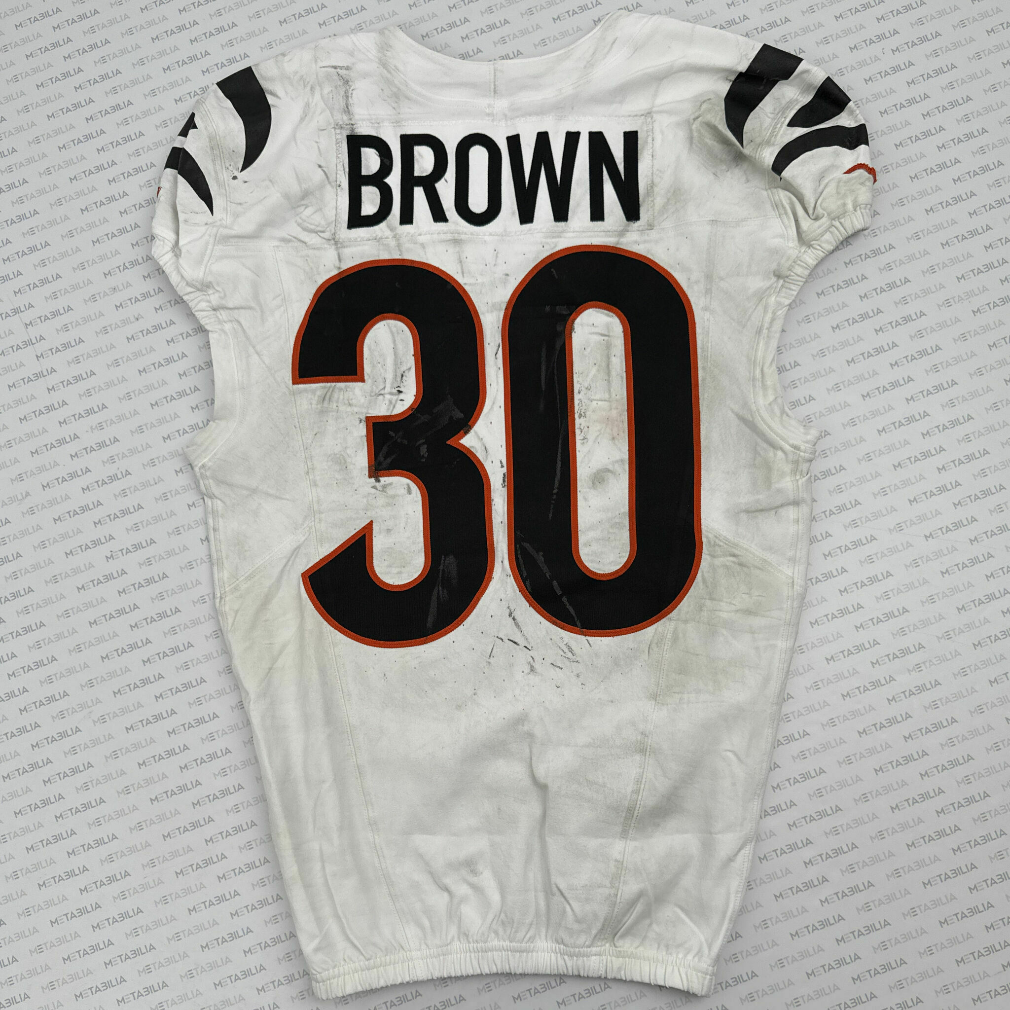 #30 Chase Brown Game-Worn Jersey vs Vikings