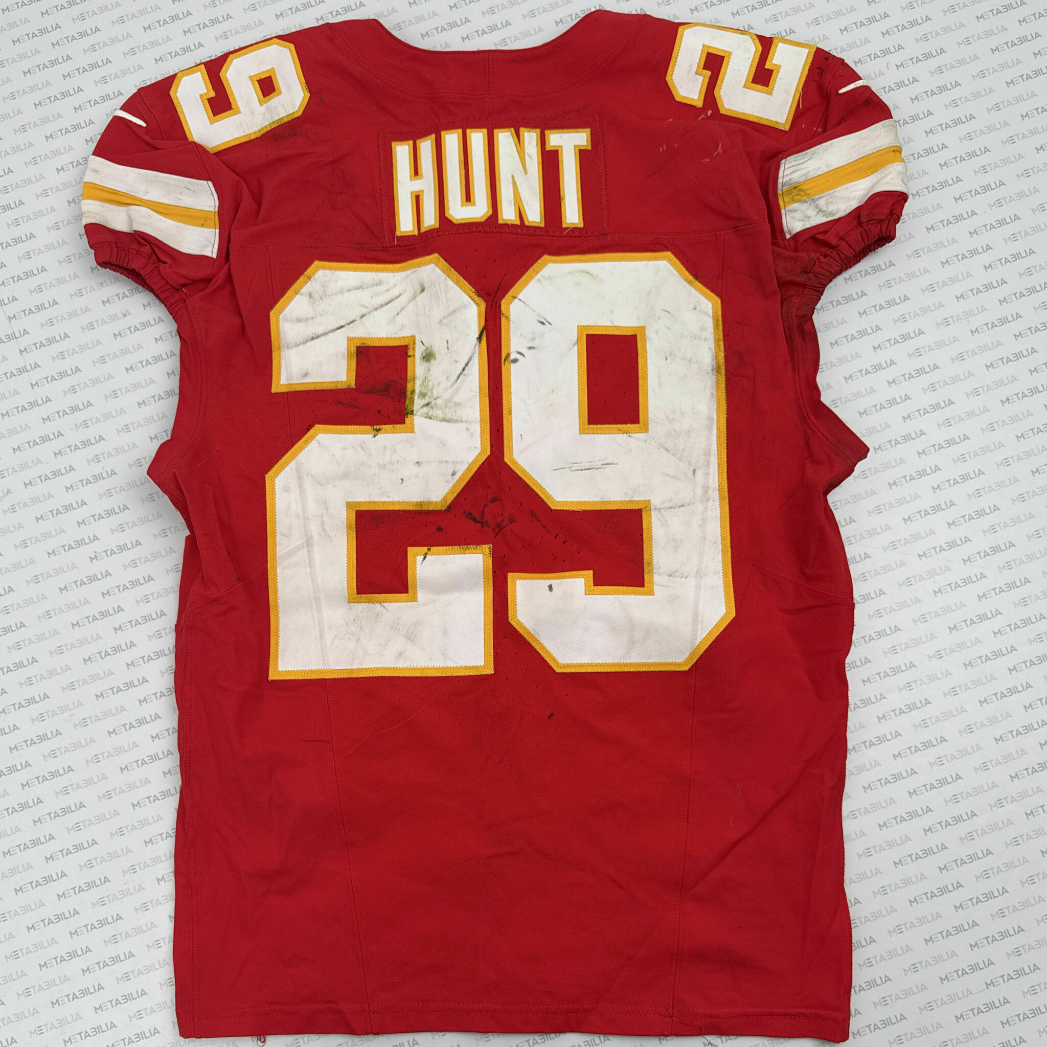 #29 Kareem Hunt Game-Worn Jersey vs BAL