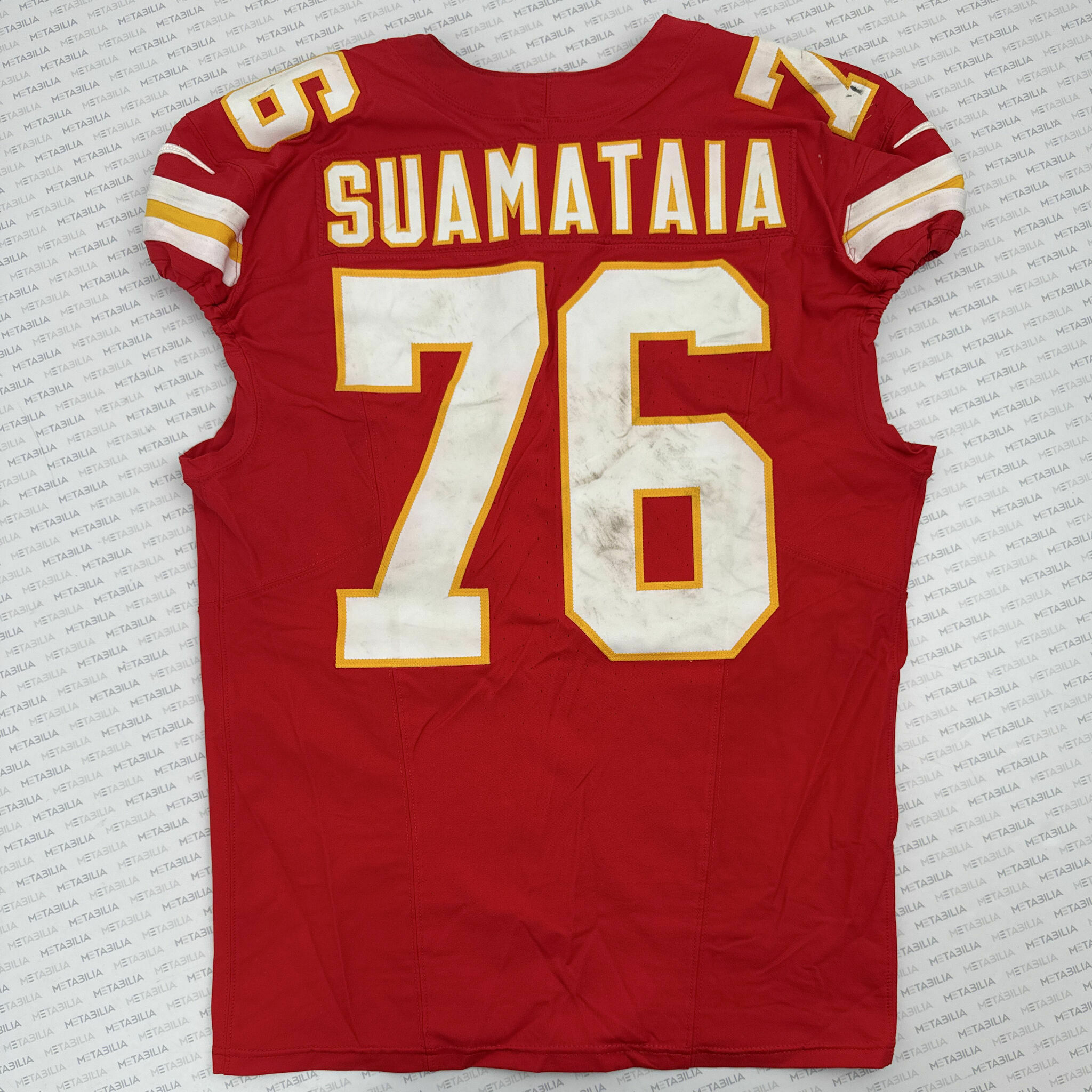 #76 Kingsley Suamataia Game-Worn Jersey vs BAL