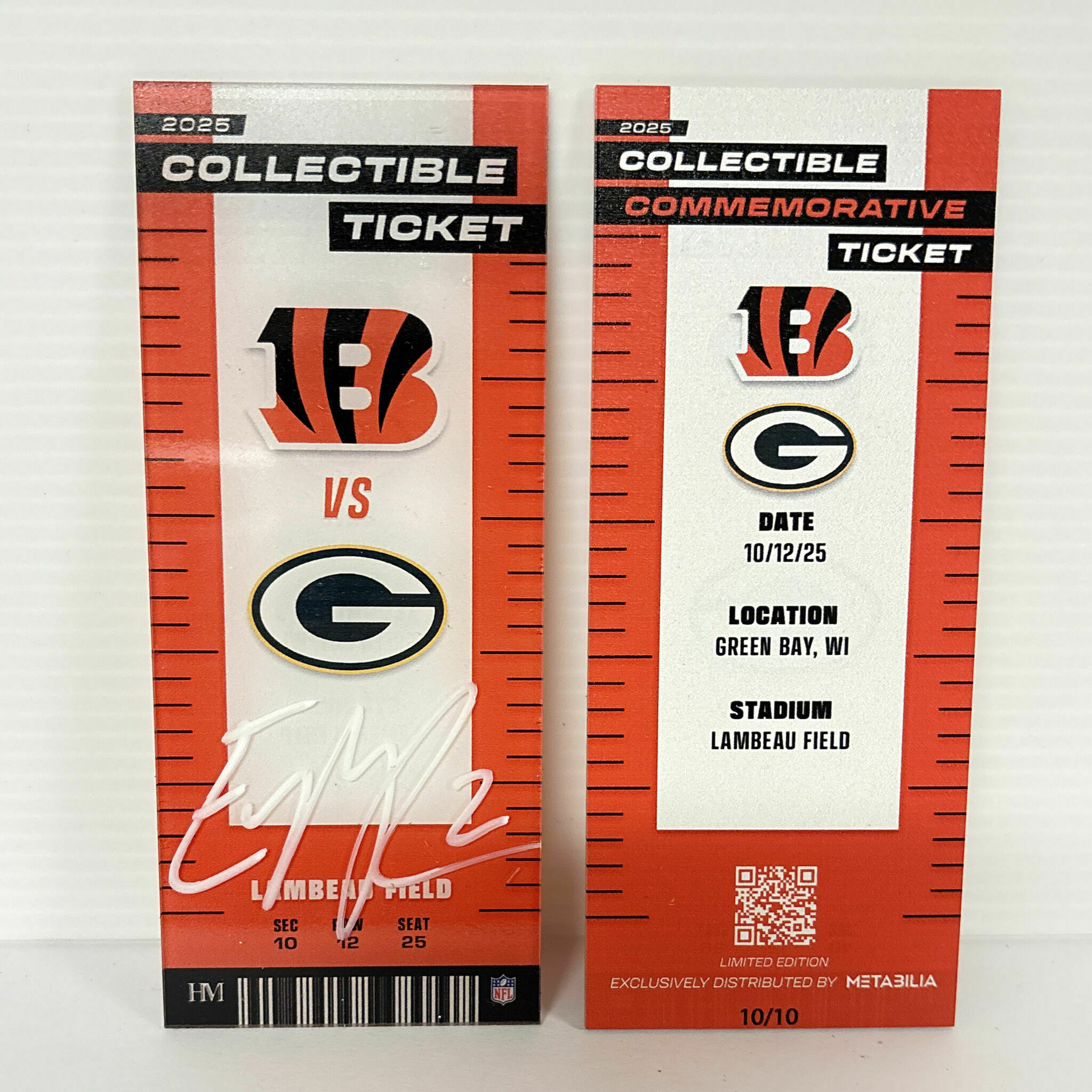 Evan McPherson Signed Commemorative Ticket - Wk6 vs Packers