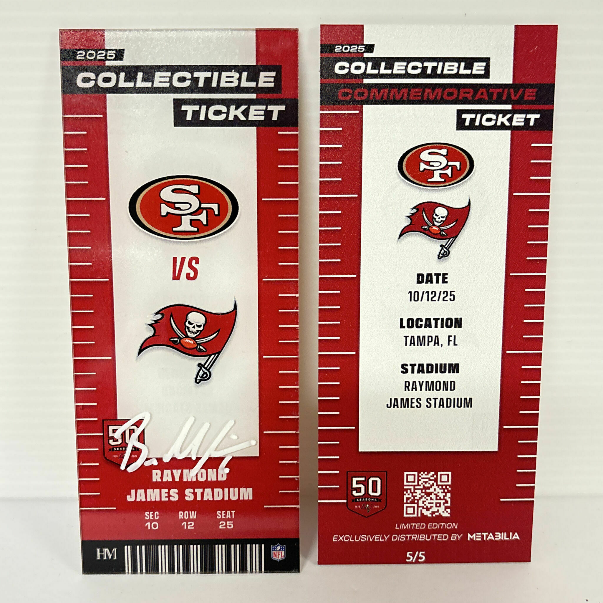 Baker Mayfield Signed Commemorative Ticket - Wk6 vs 49ers