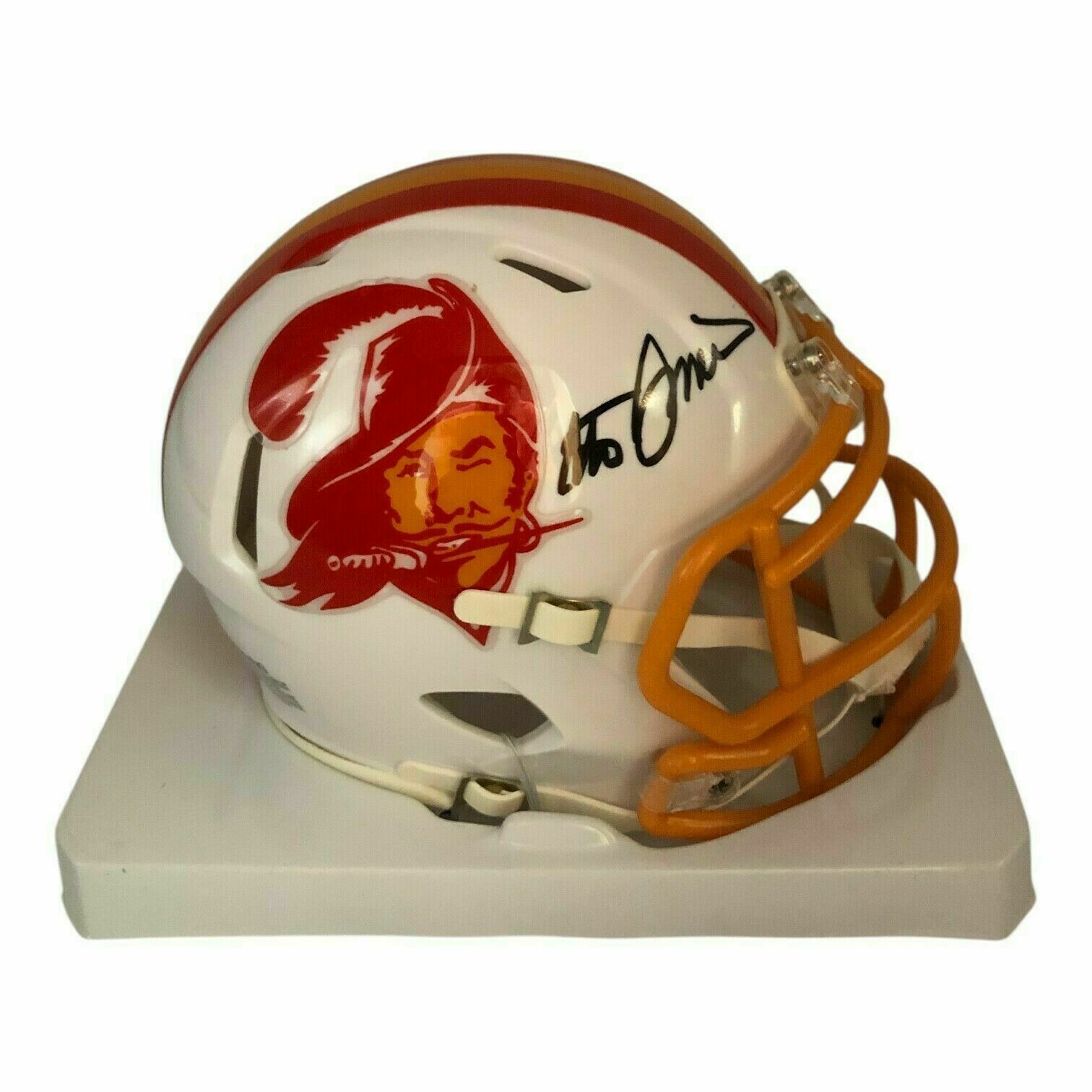 Steve Spurrier Autographed Tampa Bay Buccaneers Riddell Creamsicle Mini Helmet - Metabilia Cert