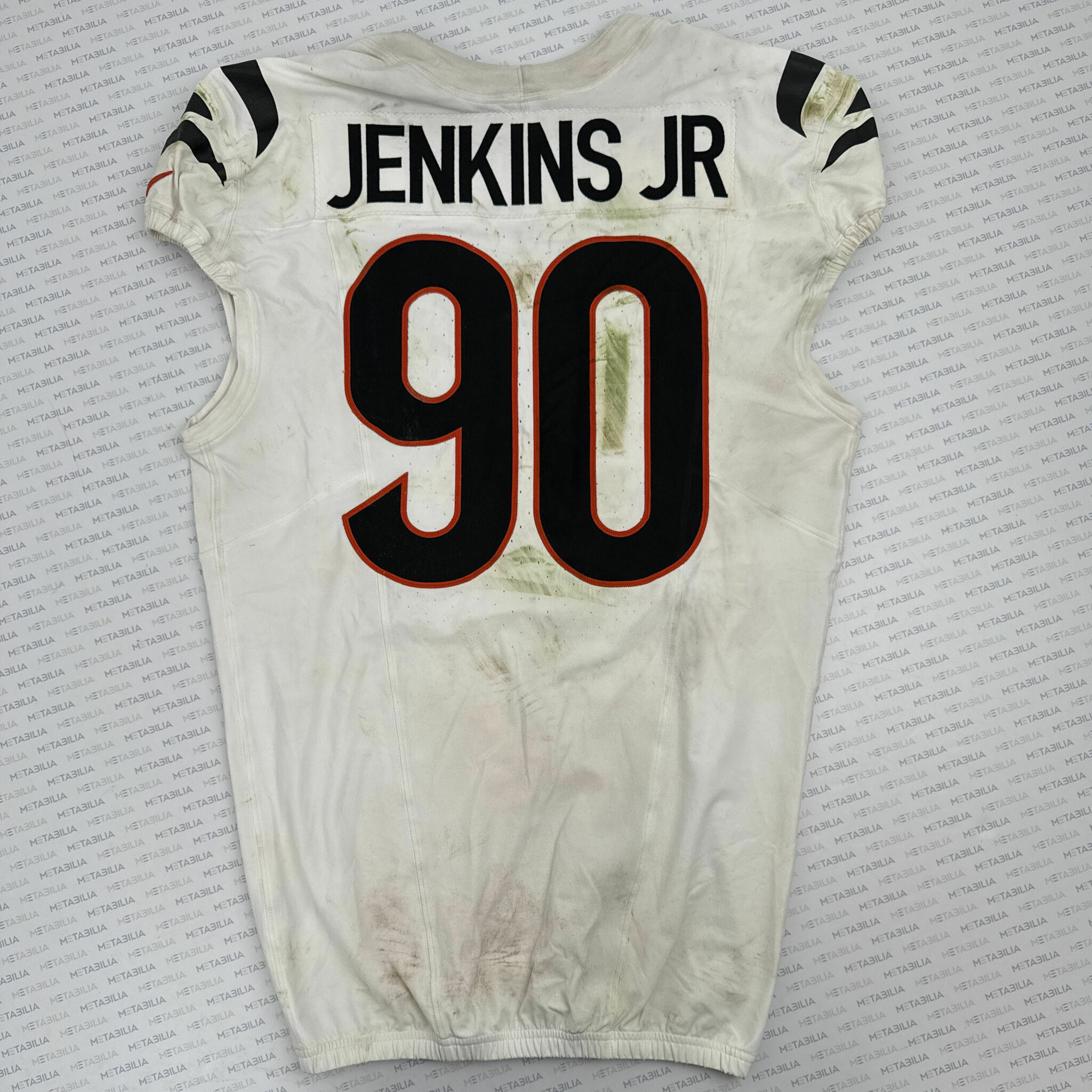 #90 Kris Jenkins Jr. Game-Worn Jersey vs Broncos
