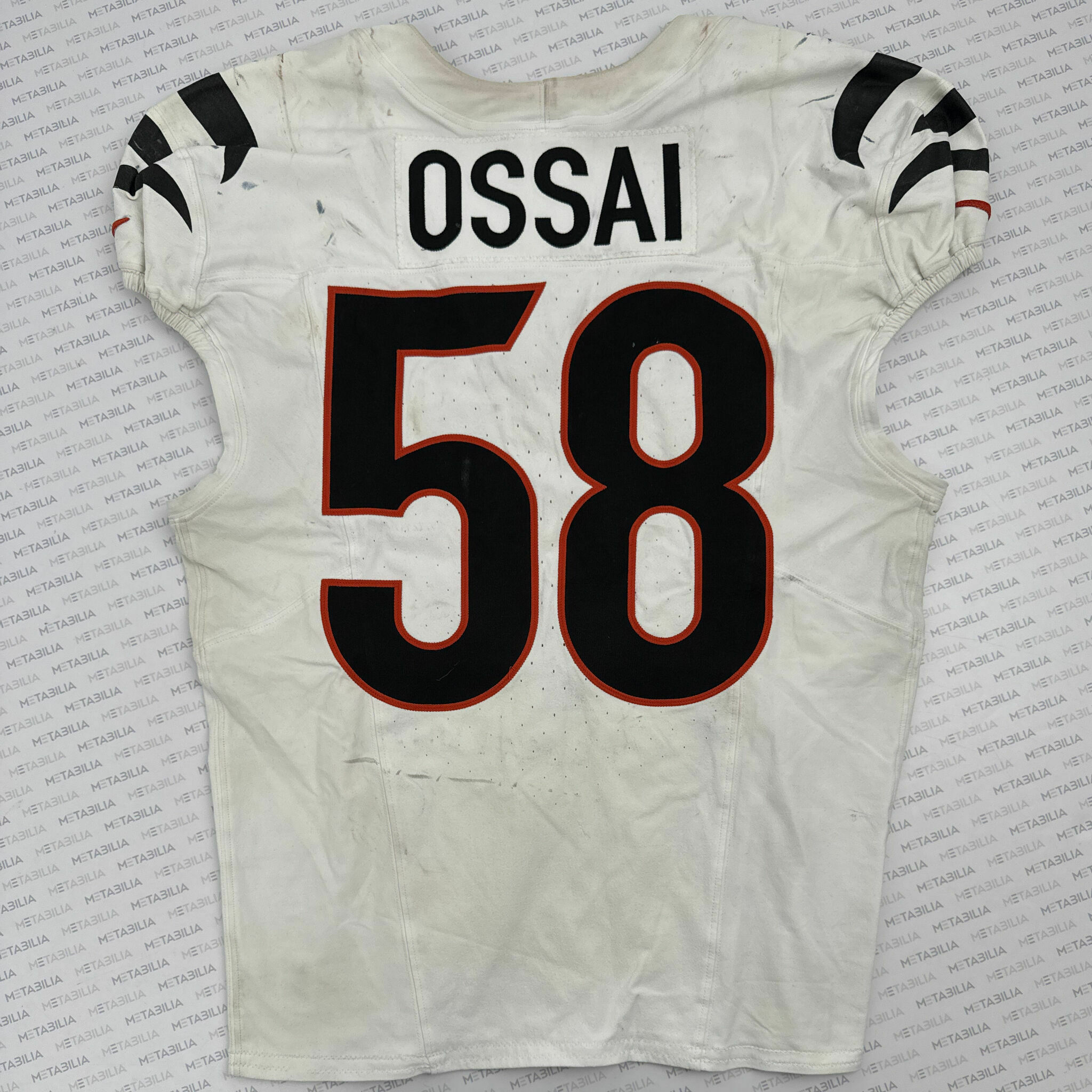 #58 Joseph Ossai Game-Worn Jersey vs Broncos