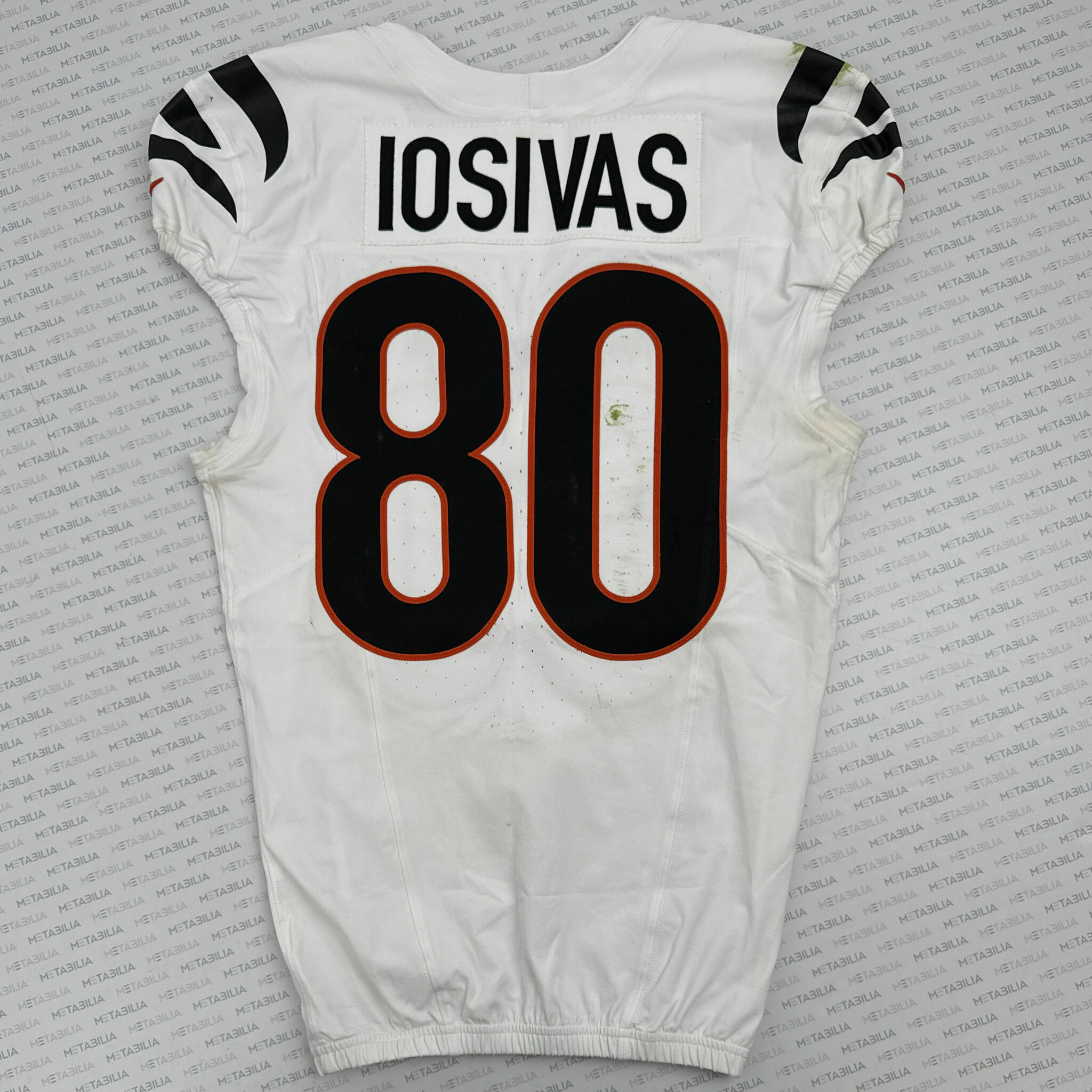 #80 Andrei Iosivas Game-Worn Jersey vs Broncos