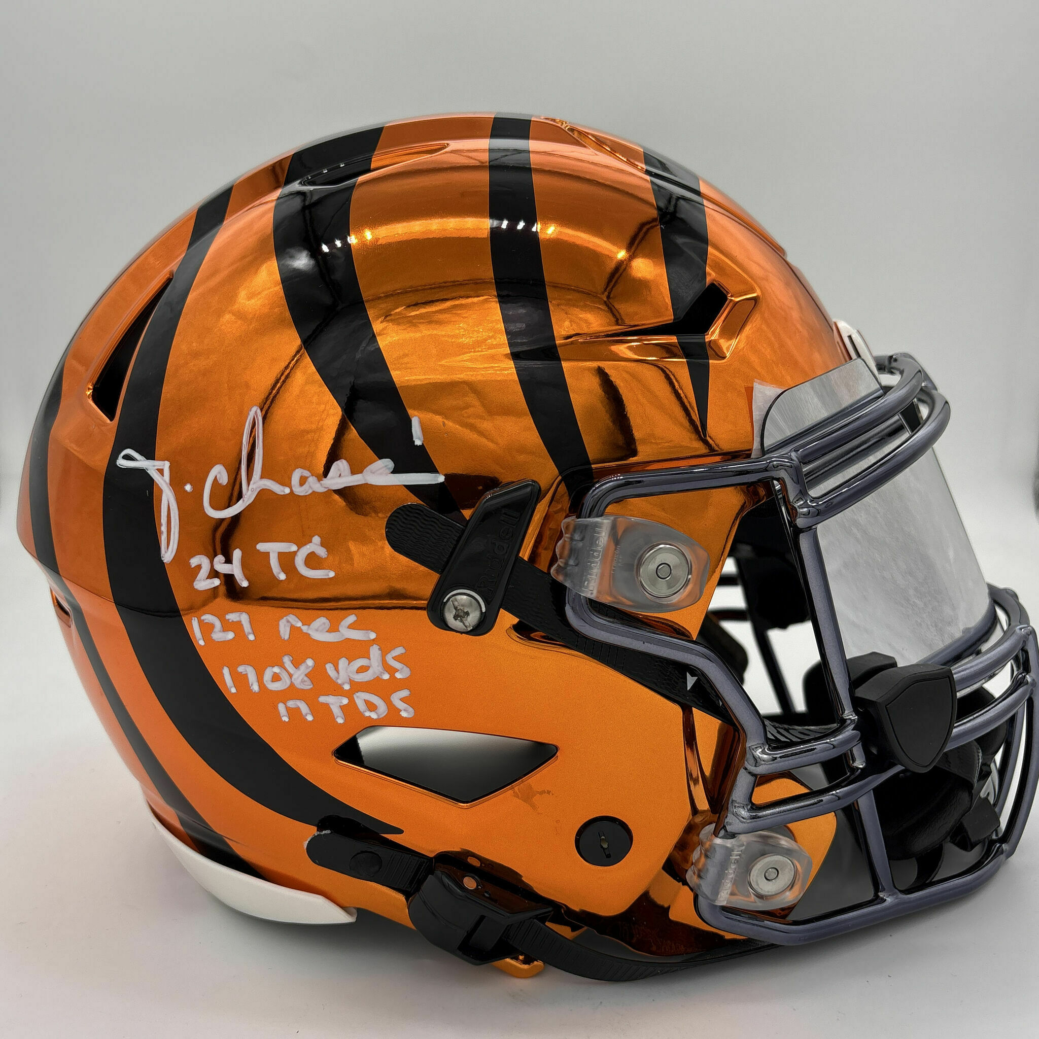 RARE - Chase Signed Orange Chrome and Black Stripes SpeedFlex W/ Inscrip