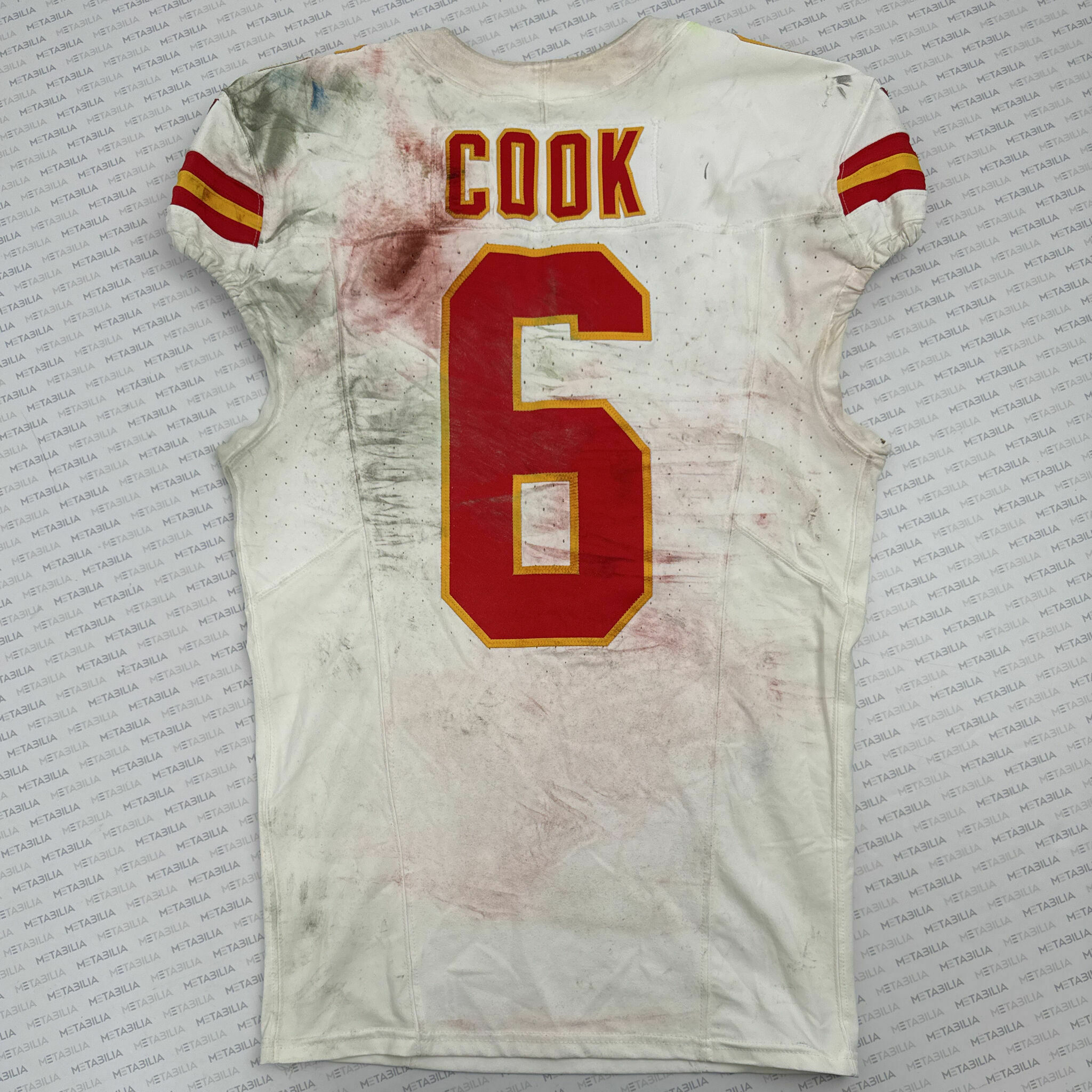 #6 COOK Game-Worn Jersey vs Jax